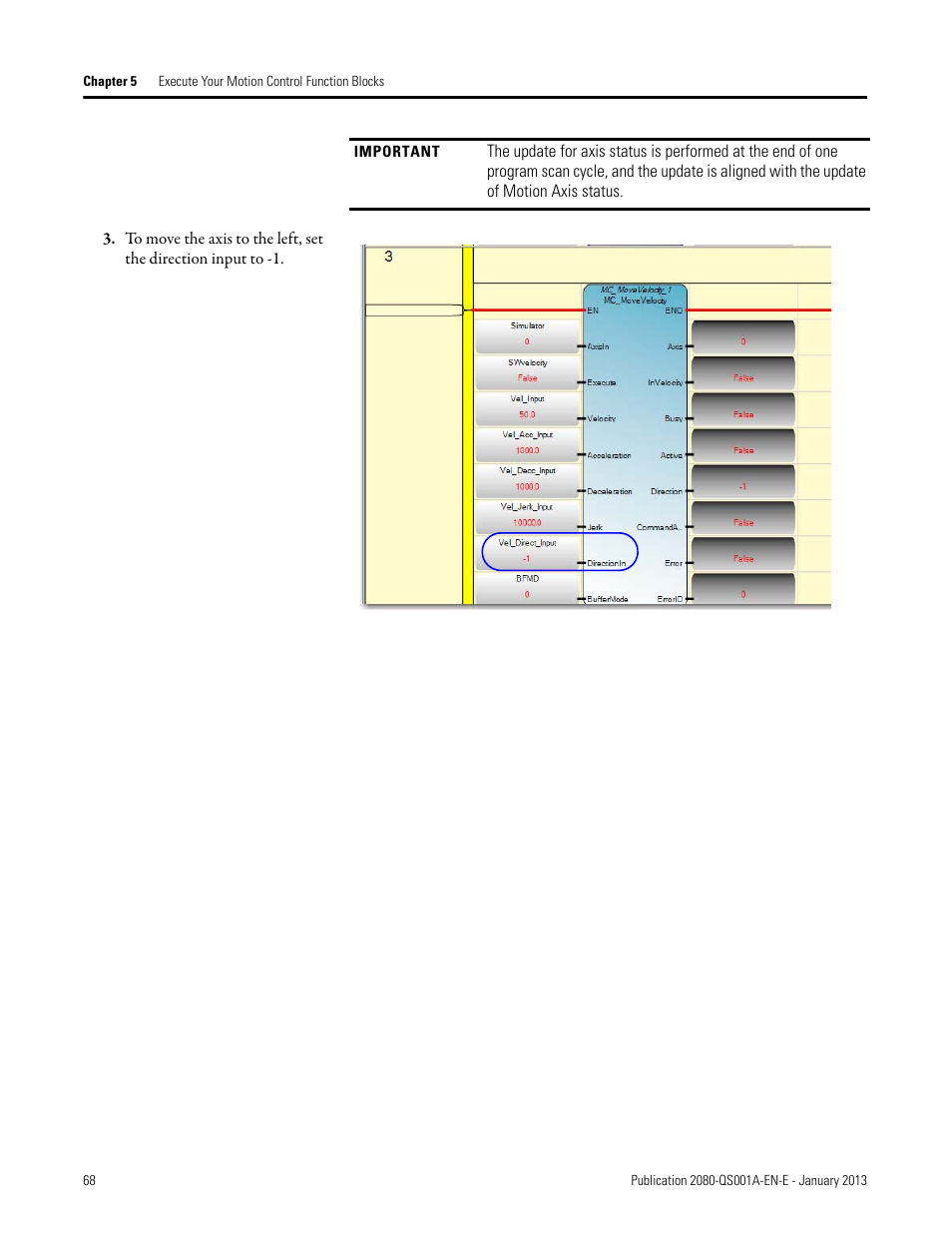 Rockwell Automation 2080-LC50 Getting Started with Motion Control Using a Simulated Axis User Manual | Page 78 / 82