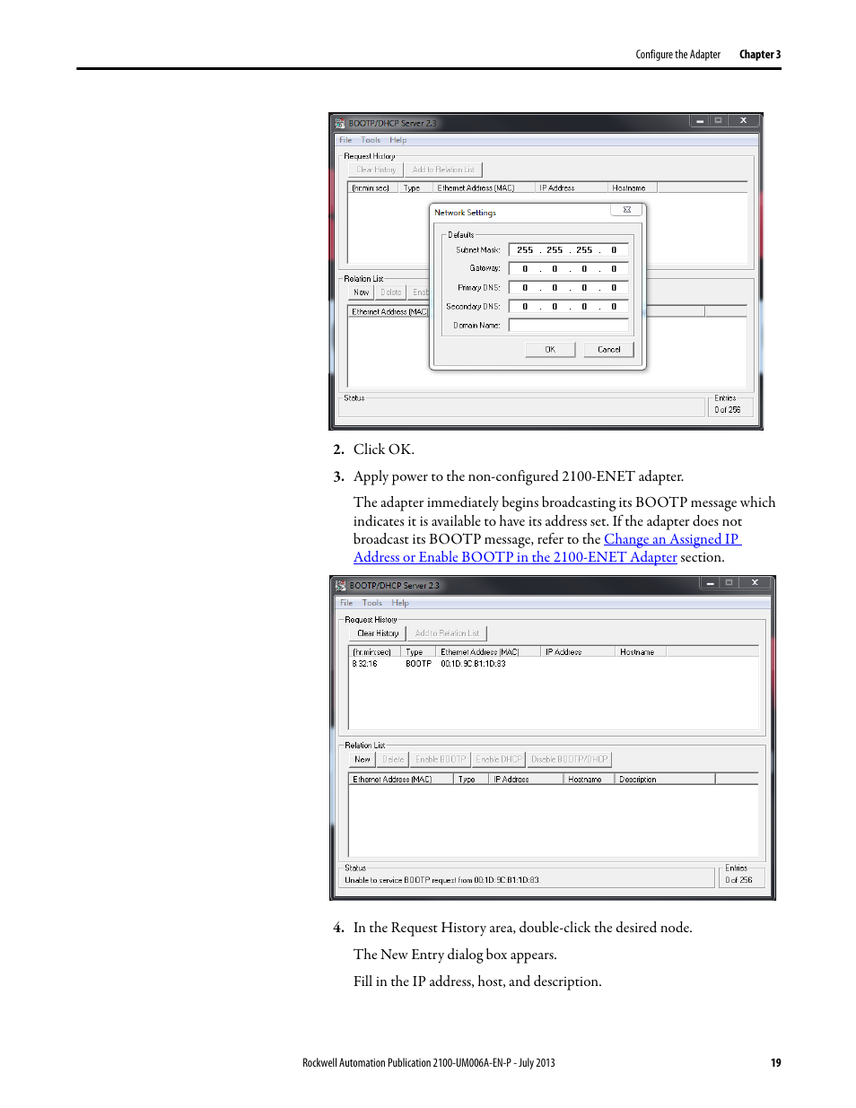 Rockwell Automation 2100-ENET CENTERLINE 2100 Motor Control Centers EtherNet/IP Network Adapter User Manual | Page 19 / 76