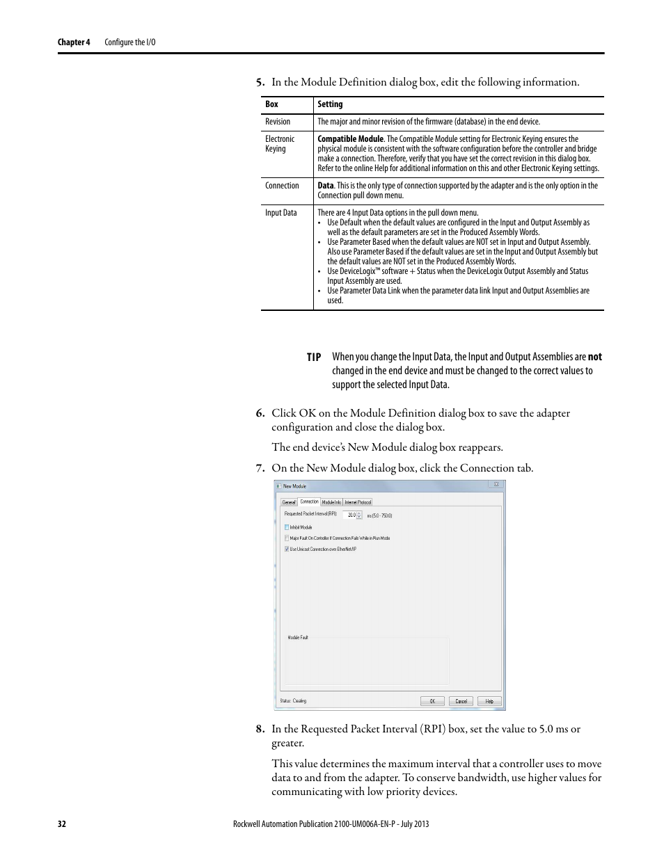 Rockwell Automation 2100-ENET CENTERLINE 2100 Motor Control Centers EtherNet/IP Network Adapter User Manual | Page 32 / 76