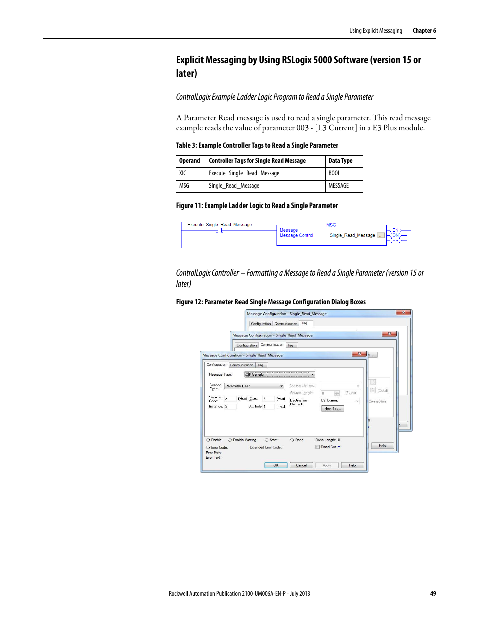 Rockwell Automation 2100-ENET CENTERLINE 2100 Motor Control Centers EtherNet/IP Network Adapter User Manual | Page 49 / 76
