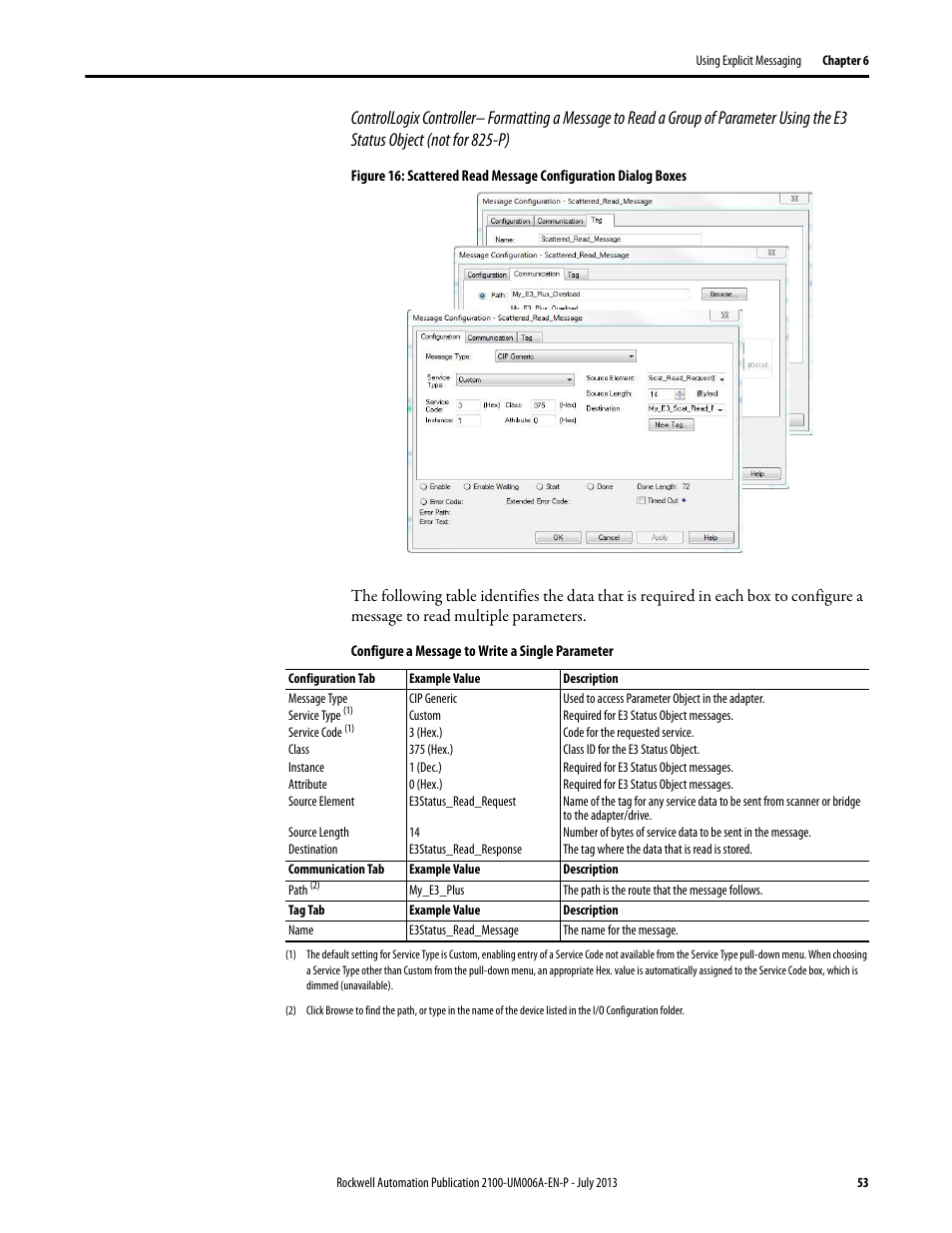 Rockwell Automation 2100-ENET CENTERLINE 2100 Motor Control Centers EtherNet/IP Network Adapter User Manual | Page 53 / 76