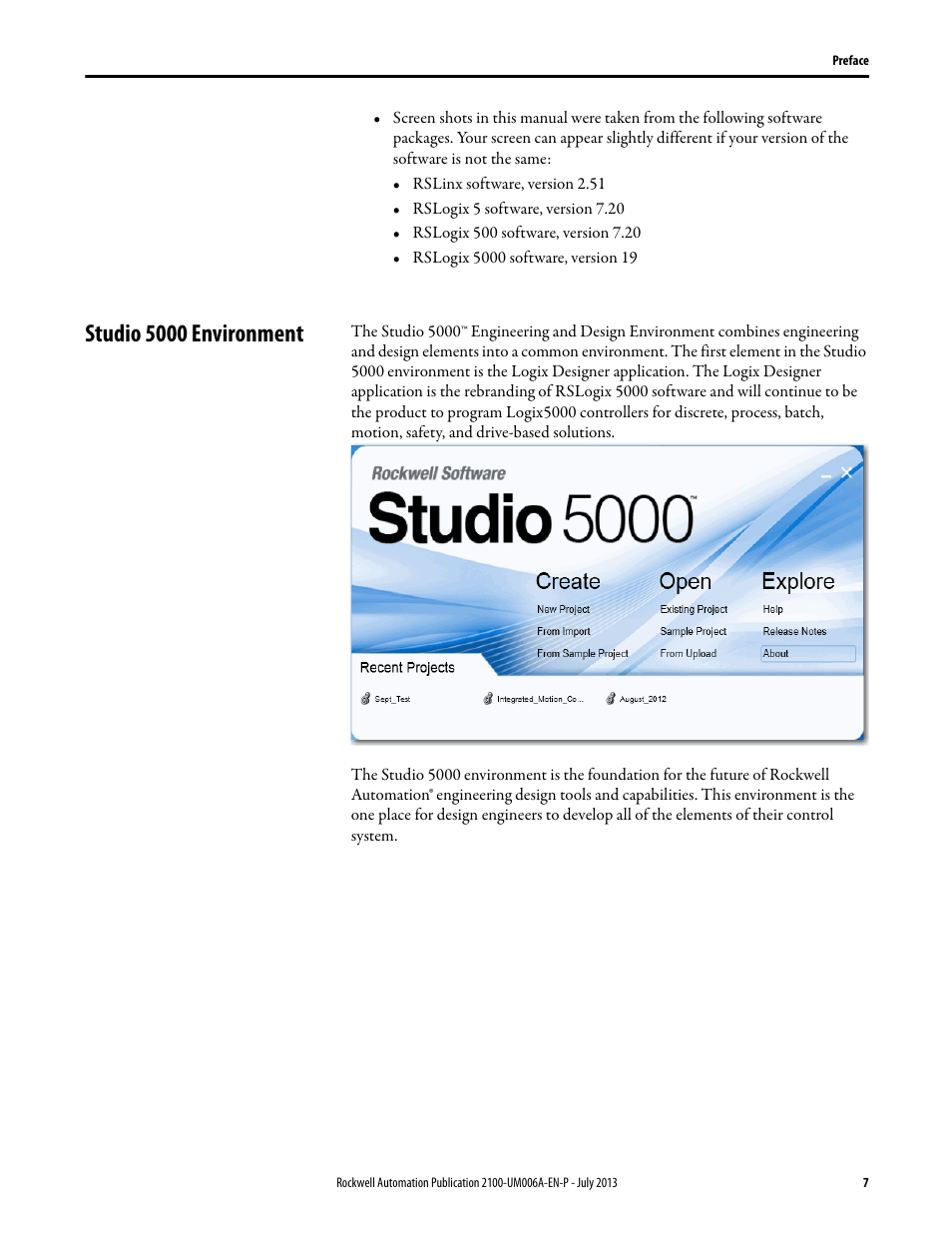 Studio 5000 environment | Rockwell Automation 2100-ENET CENTERLINE 2100 Motor Control Centers EtherNet/IP Network Adapter User Manual | Page 7 / 76