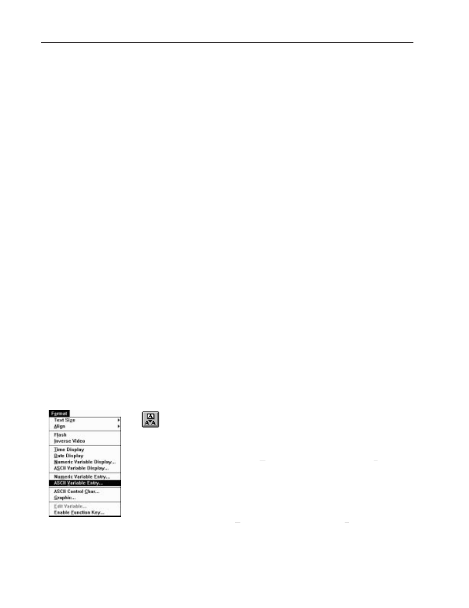 Ascii variable entry | Rockwell Automation 2706-MB1 MESSAGEVIEW 421 SOFTWARE MANUAL User Manual | Page 151 / 328