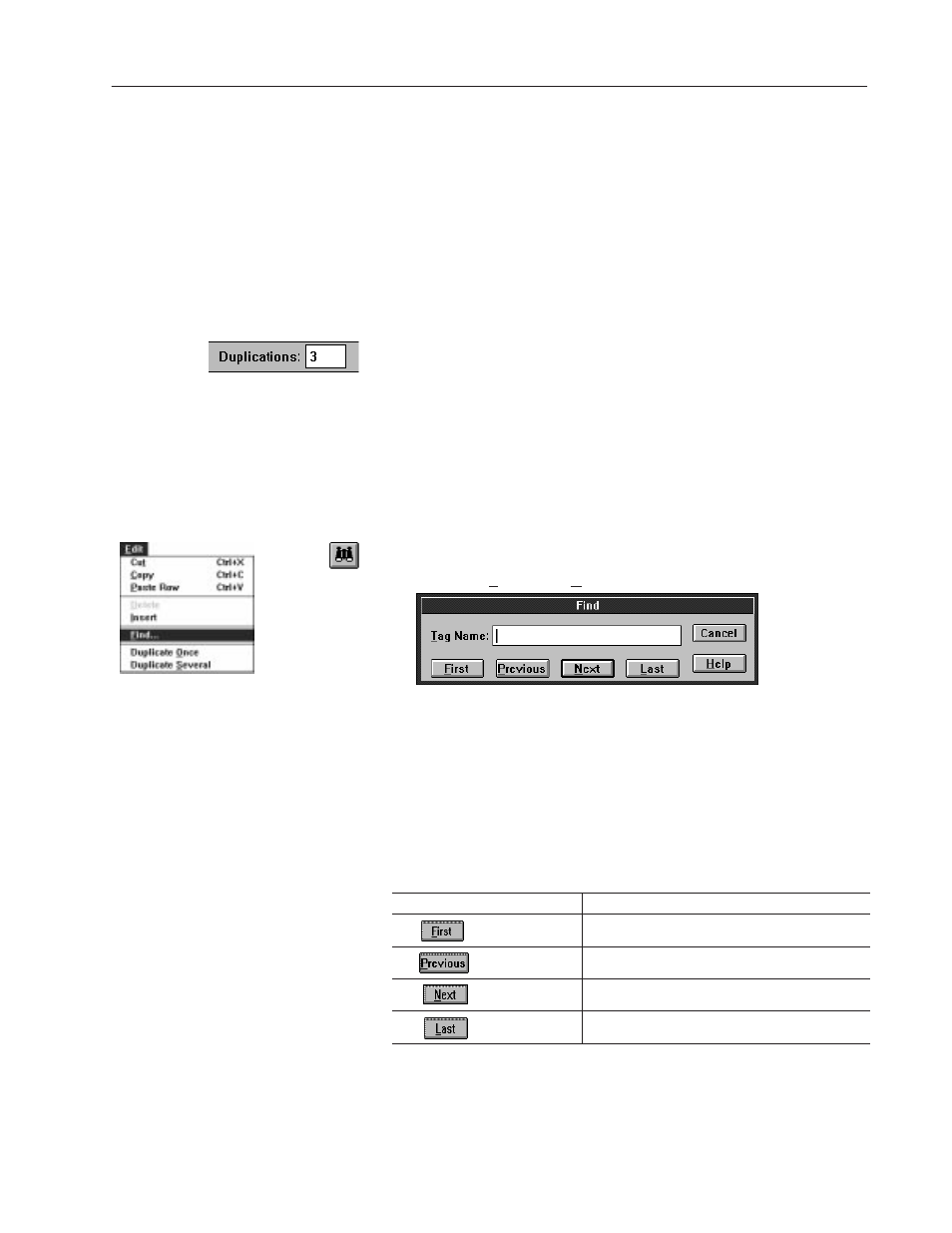 Finding tags | Rockwell Automation 2706-MB1 MESSAGEVIEW 421 SOFTWARE MANUAL User Manual | Page 188 / 328