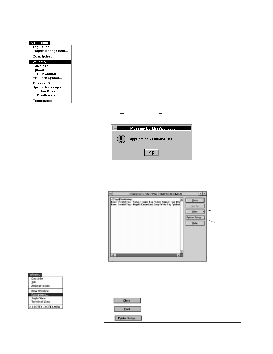 Validating applications | Rockwell Automation 2706-MB1 MESSAGEVIEW 421 SOFTWARE MANUAL User Manual | Page 238 / 328