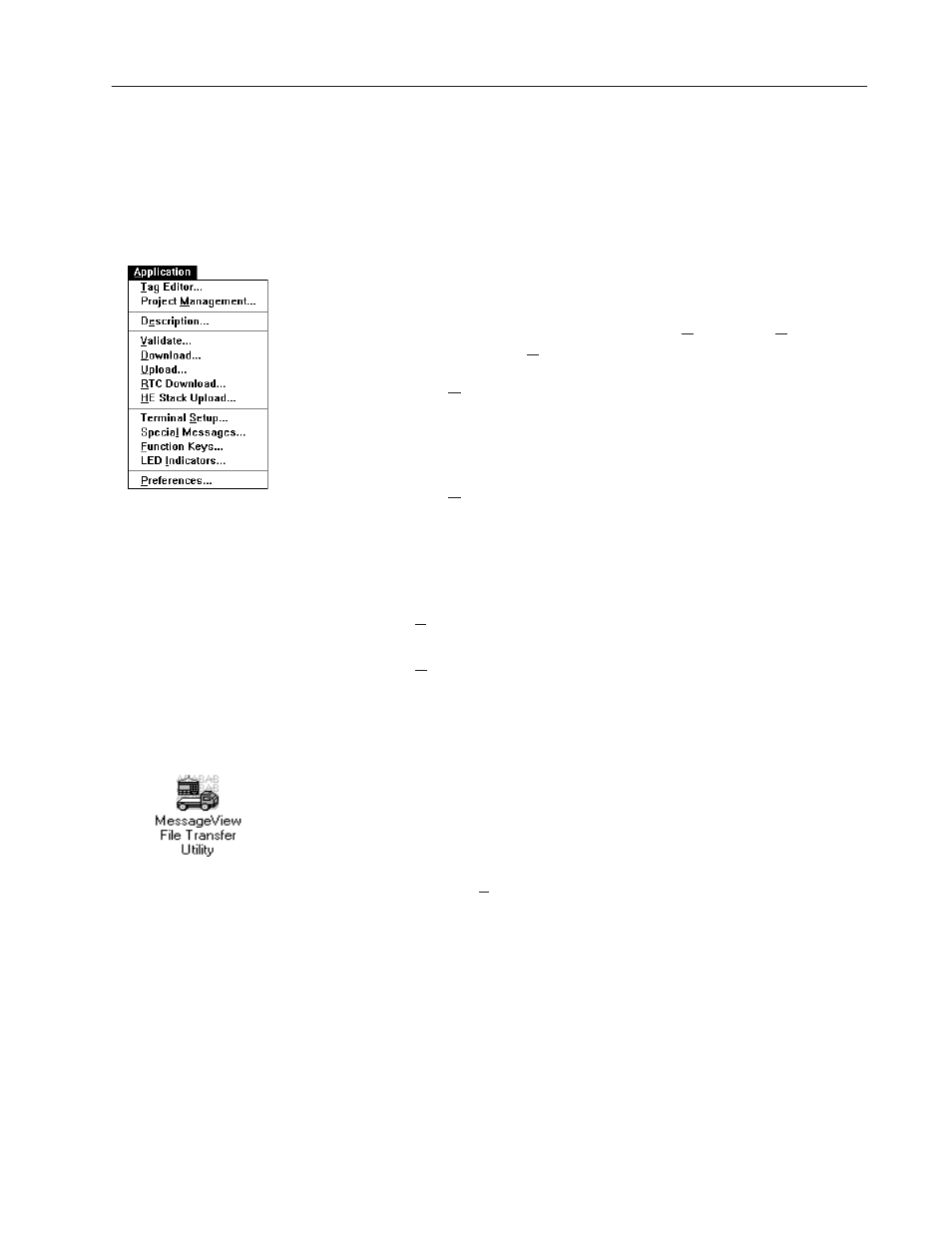 Transfer utilities | Rockwell Automation 2706-MB1 MESSAGEVIEW 421 SOFTWARE MANUAL User Manual | Page 241 / 328