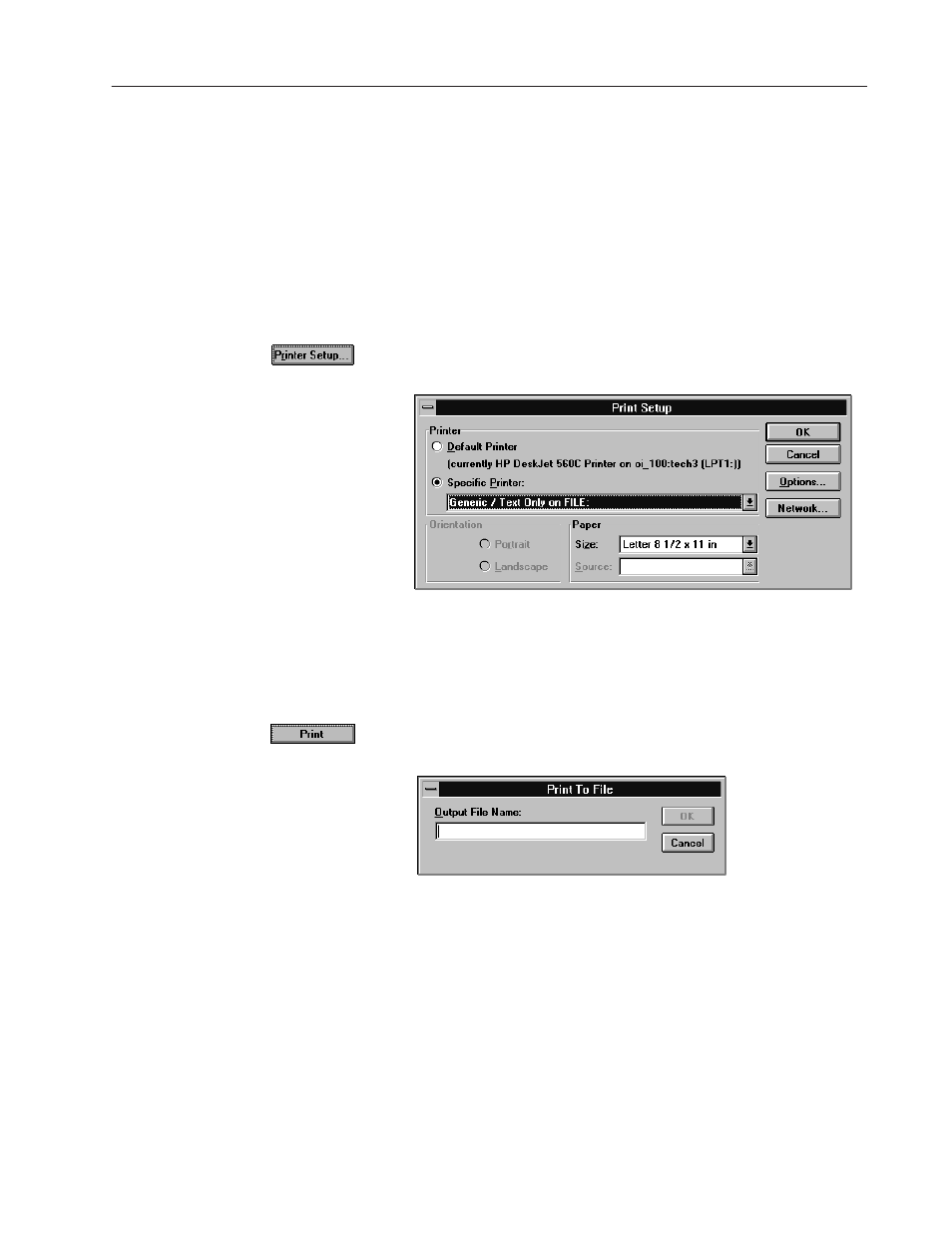 Sending a report to a file | Rockwell Automation 2706-MB1 MESSAGEVIEW 421 SOFTWARE MANUAL User Manual | Page 261 / 328