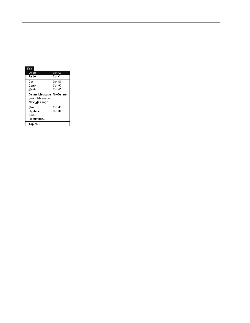 Edit menu | Rockwell Automation 2706-MB1 MESSAGEVIEW 421 SOFTWARE MANUAL User Manual | Page 263 / 328