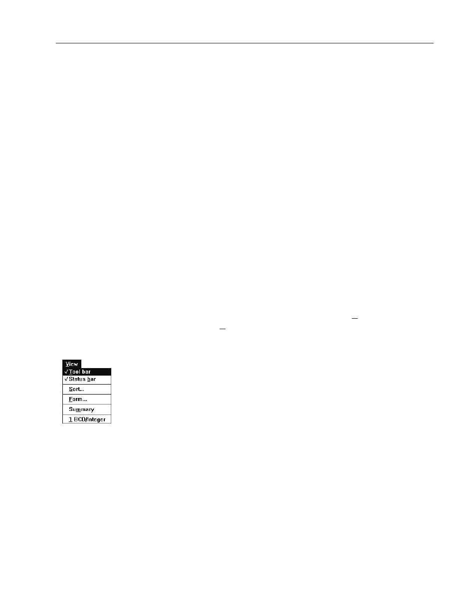 View menu (tag editor) | Rockwell Automation 2706-MB1 MESSAGEVIEW 421 SOFTWARE MANUAL User Manual | Page 270 / 328