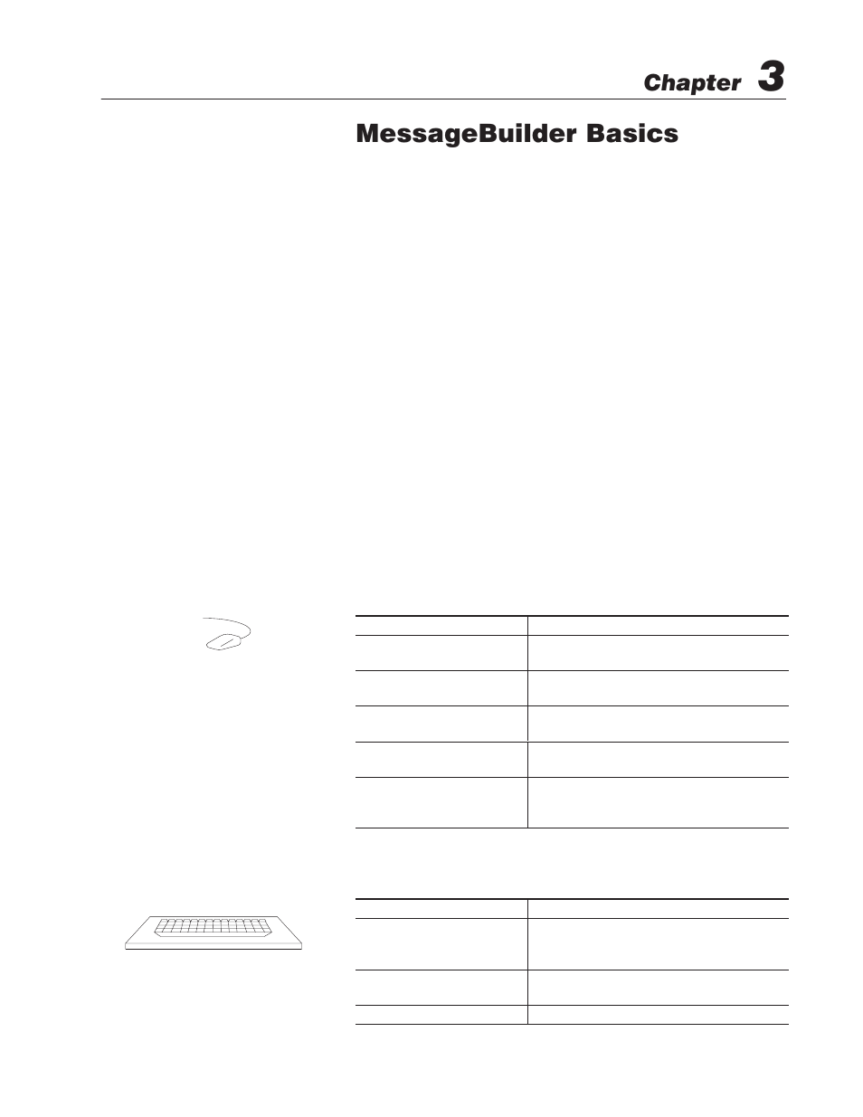 3 - messagebuilder basics, Windows environment, Messagebuilder basics | Chapter | Rockwell Automation 2706-MB1 MESSAGEVIEW 421 SOFTWARE MANUAL User Manual | Page 31 / 328