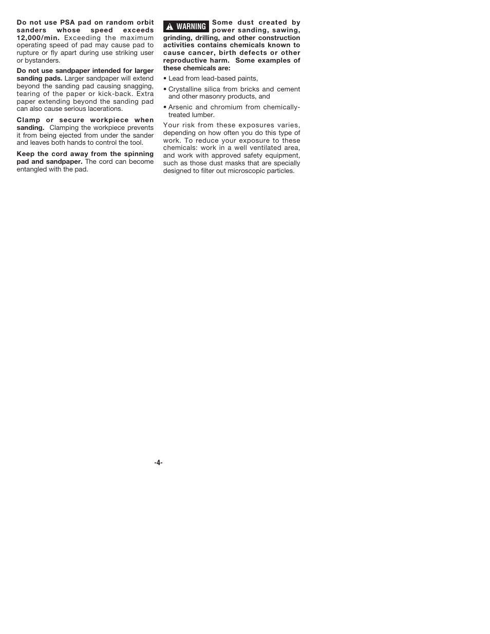 Bosch 1250DEVS User Manual | Page 4 / 32