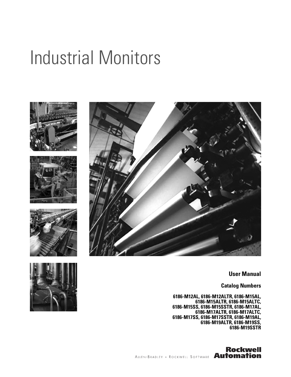 Rockwell Automation 6186-Mxxx Industrial Monitors User Manual User Manual | 64 pages