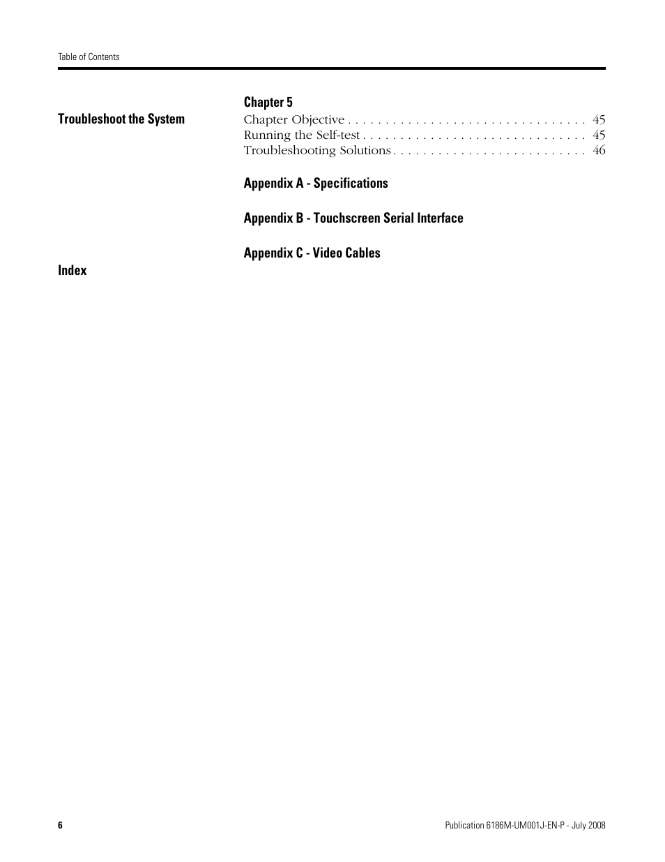 Rockwell Automation 6186-Mxxx Industrial Monitors User Manual User Manual | Page 6 / 64
