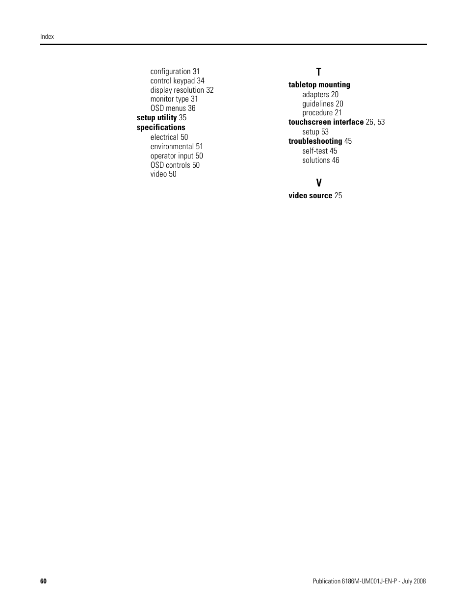 Rockwell Automation 6186-Mxxx Industrial Monitors User Manual User Manual | Page 60 / 64