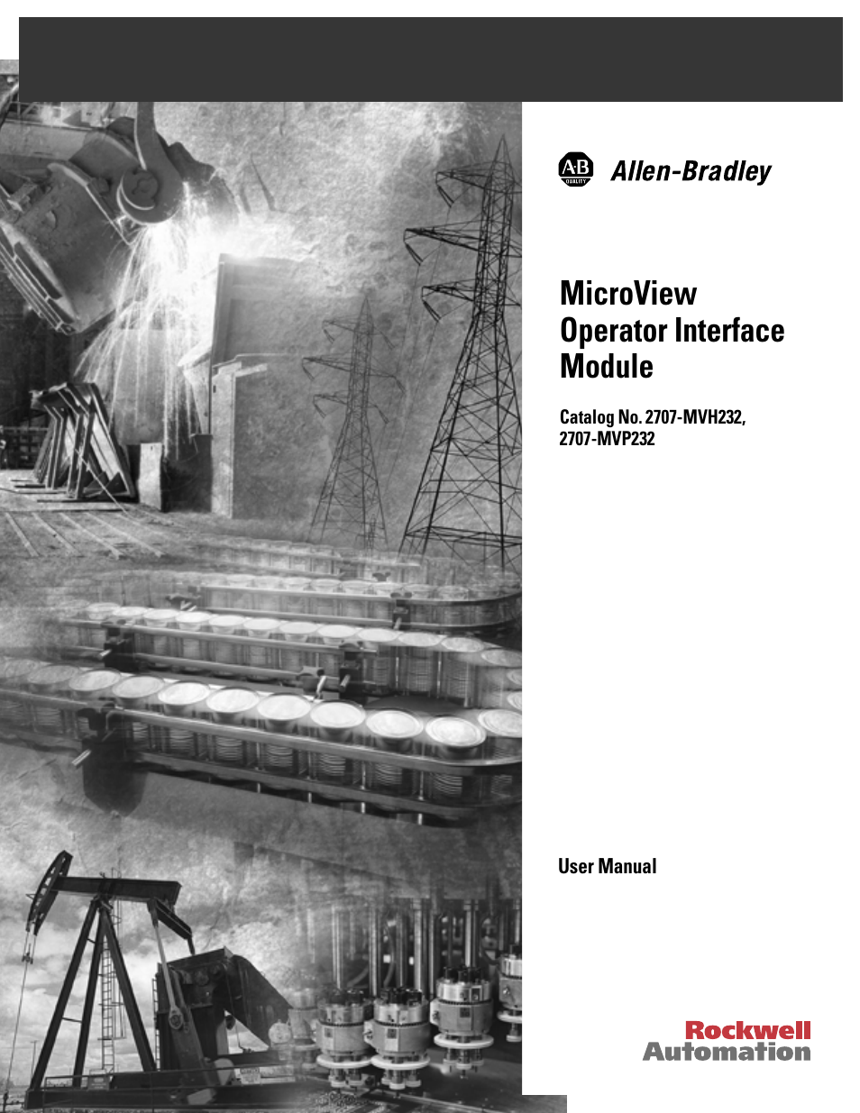 Rockwell Automation 2707-MVH232_MVP232 MicroView Operator Interface Module User Manual | 92 pages