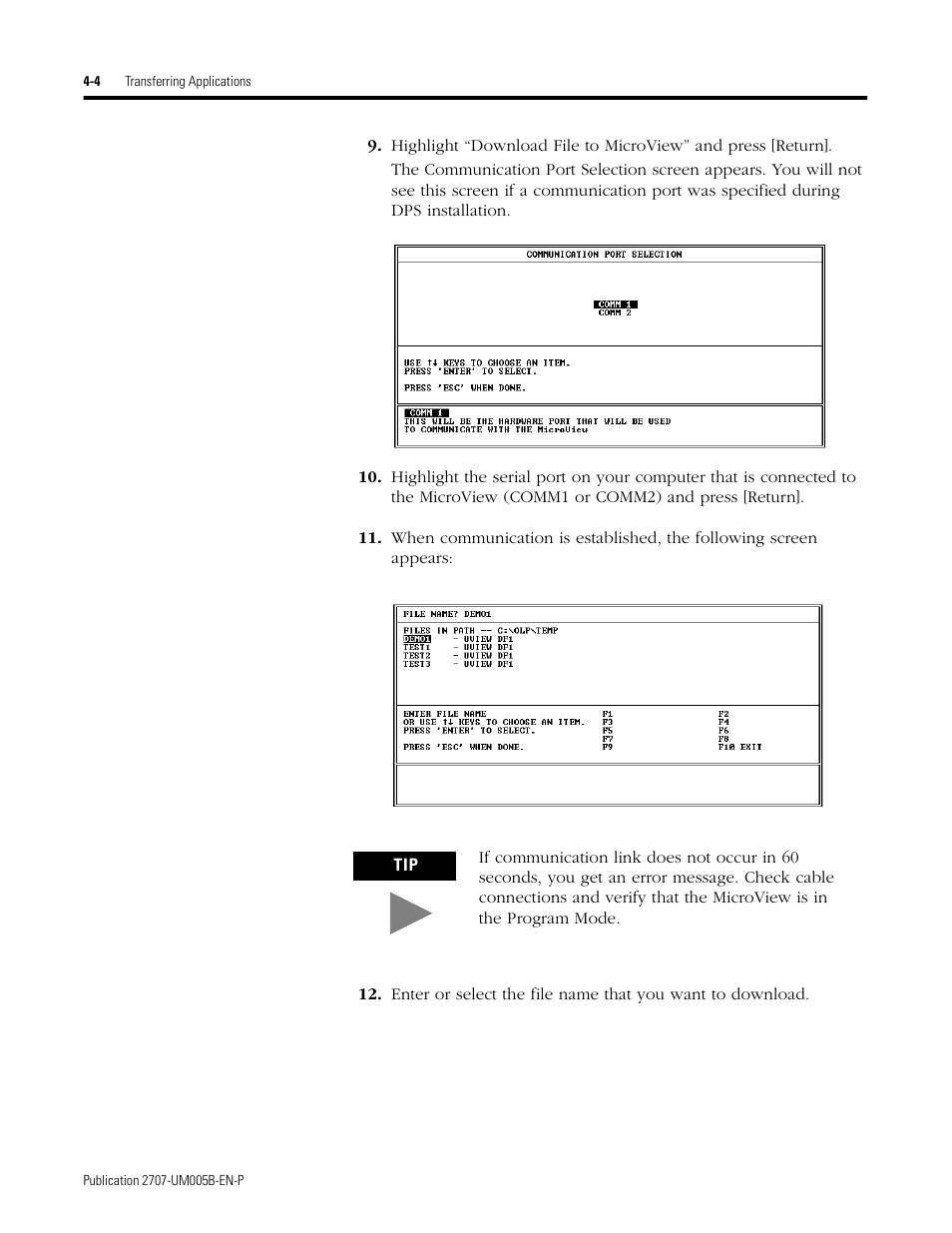 Rockwell Automation 2707-MVH232_MVP232 MicroView Operator Interface Module User Manual | Page 32 / 92