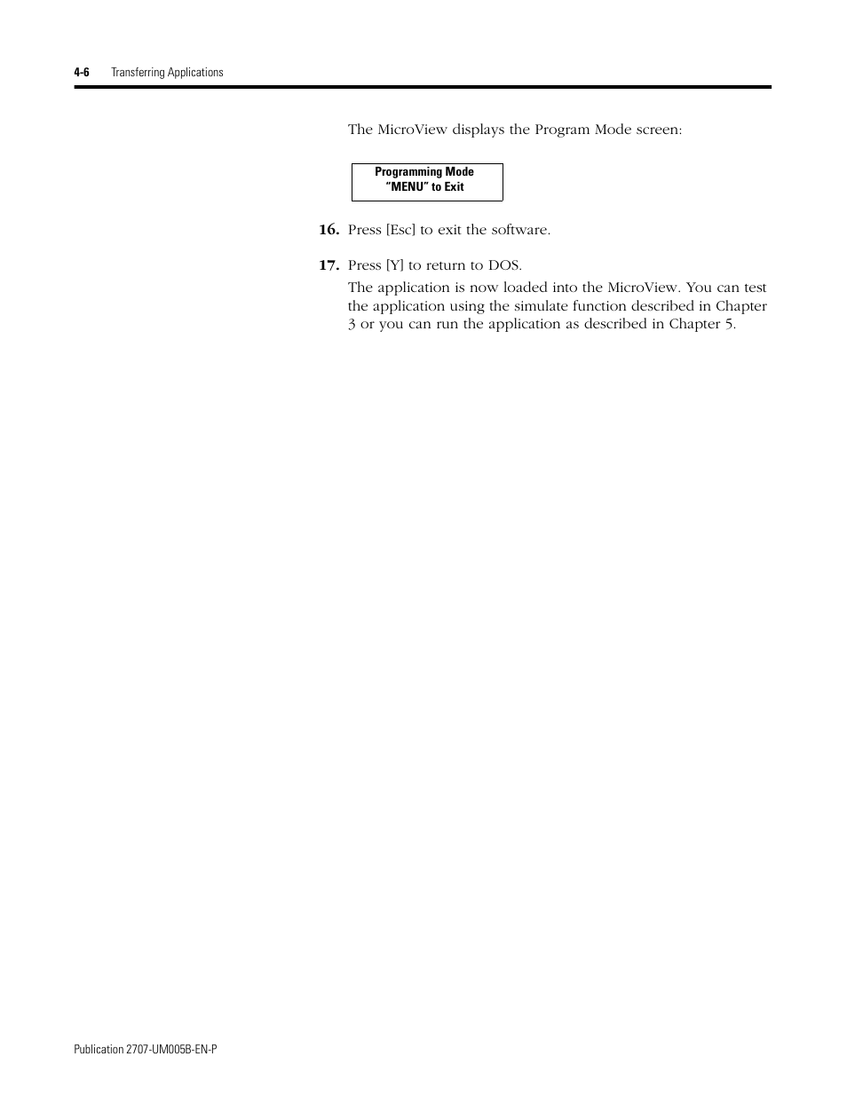 Rockwell Automation 2707-MVH232_MVP232 MicroView Operator Interface Module User Manual | Page 34 / 92