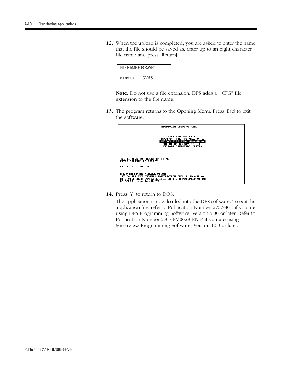 Rockwell Automation 2707-MVH232_MVP232 MicroView Operator Interface Module User Manual | Page 38 / 92