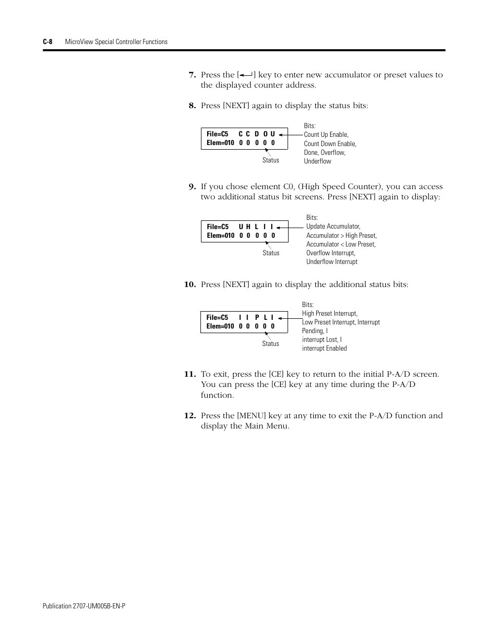 Rockwell Automation 2707-MVH232_MVP232 MicroView Operator Interface Module User Manual | Page 82 / 92