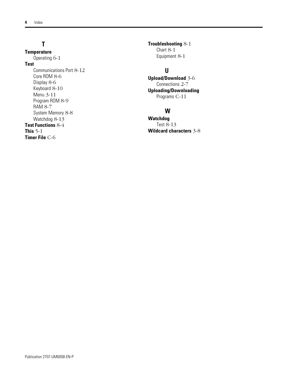 Rockwell Automation 2707-MVH232_MVP232 MicroView Operator Interface Module User Manual | Page 90 / 92