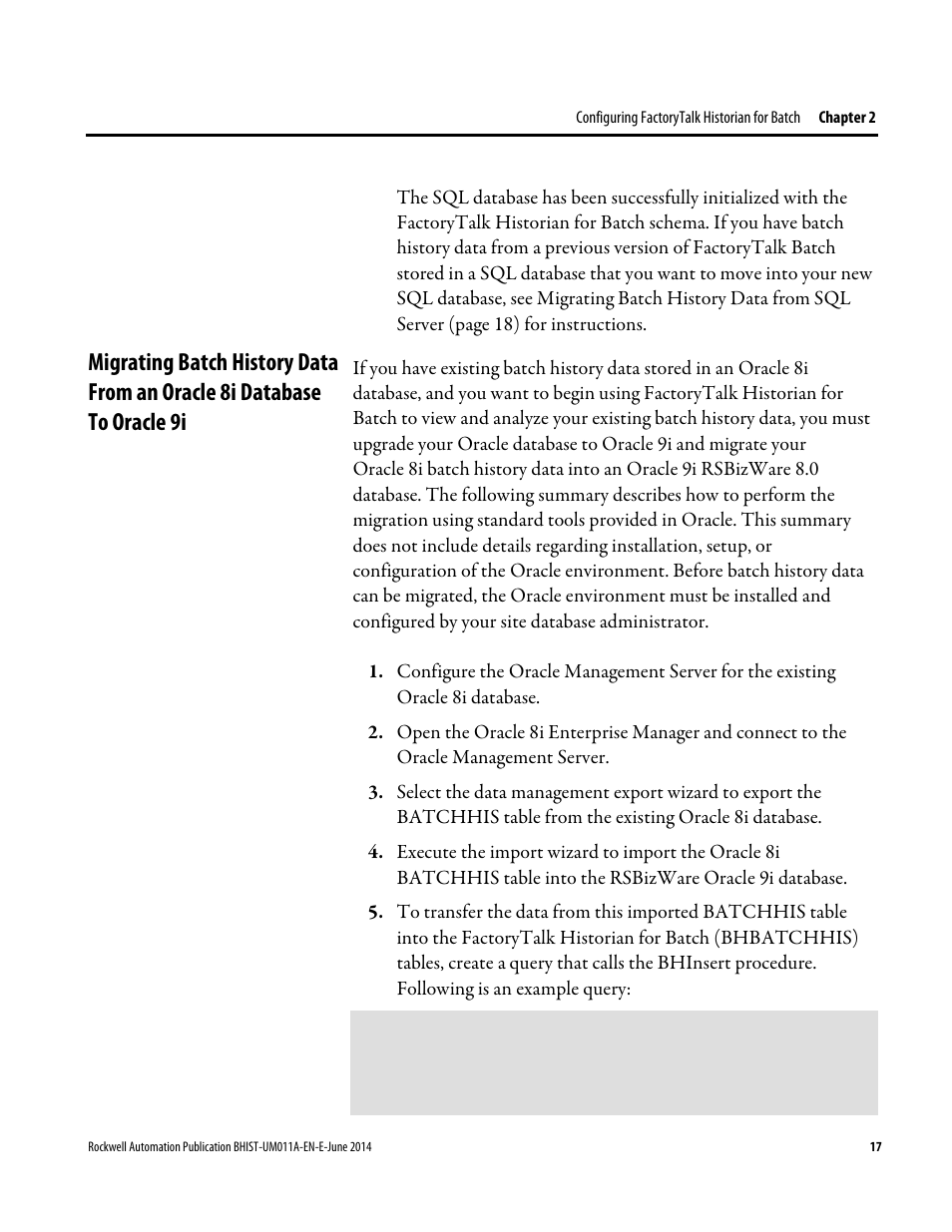 Rockwell Automation FactoryTalk Historian Classic for Batch User Guide User Manual | Page 17 / 74
