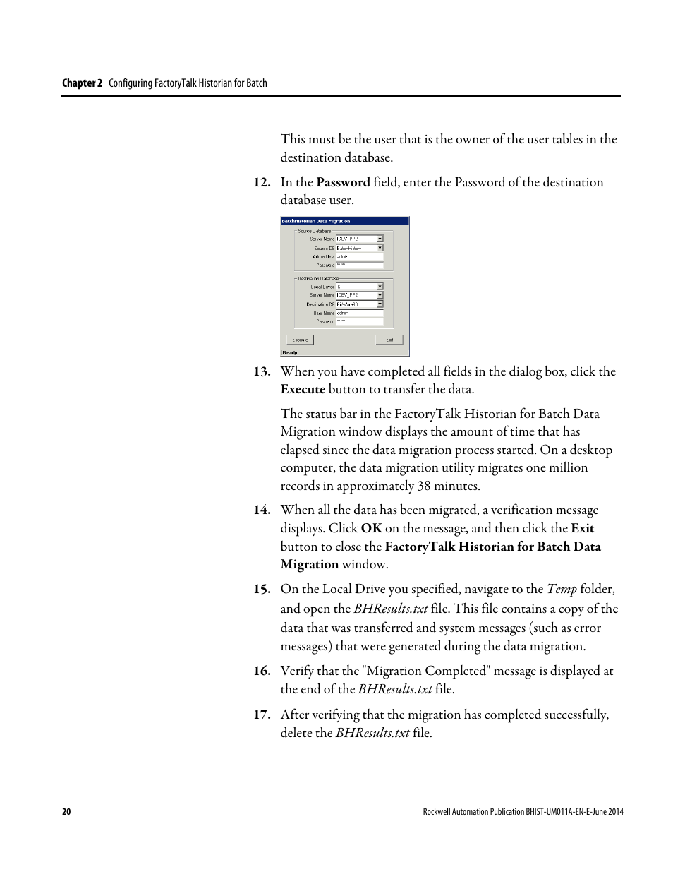 Rockwell Automation FactoryTalk Historian Classic for Batch User Guide User Manual | Page 20 / 74