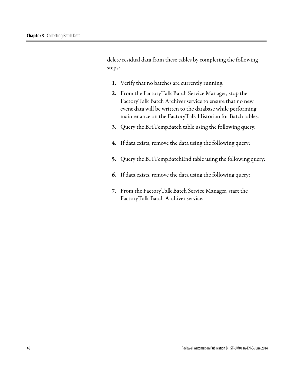 Rockwell Automation FactoryTalk Historian Classic for Batch User Guide User Manual | Page 48 / 74