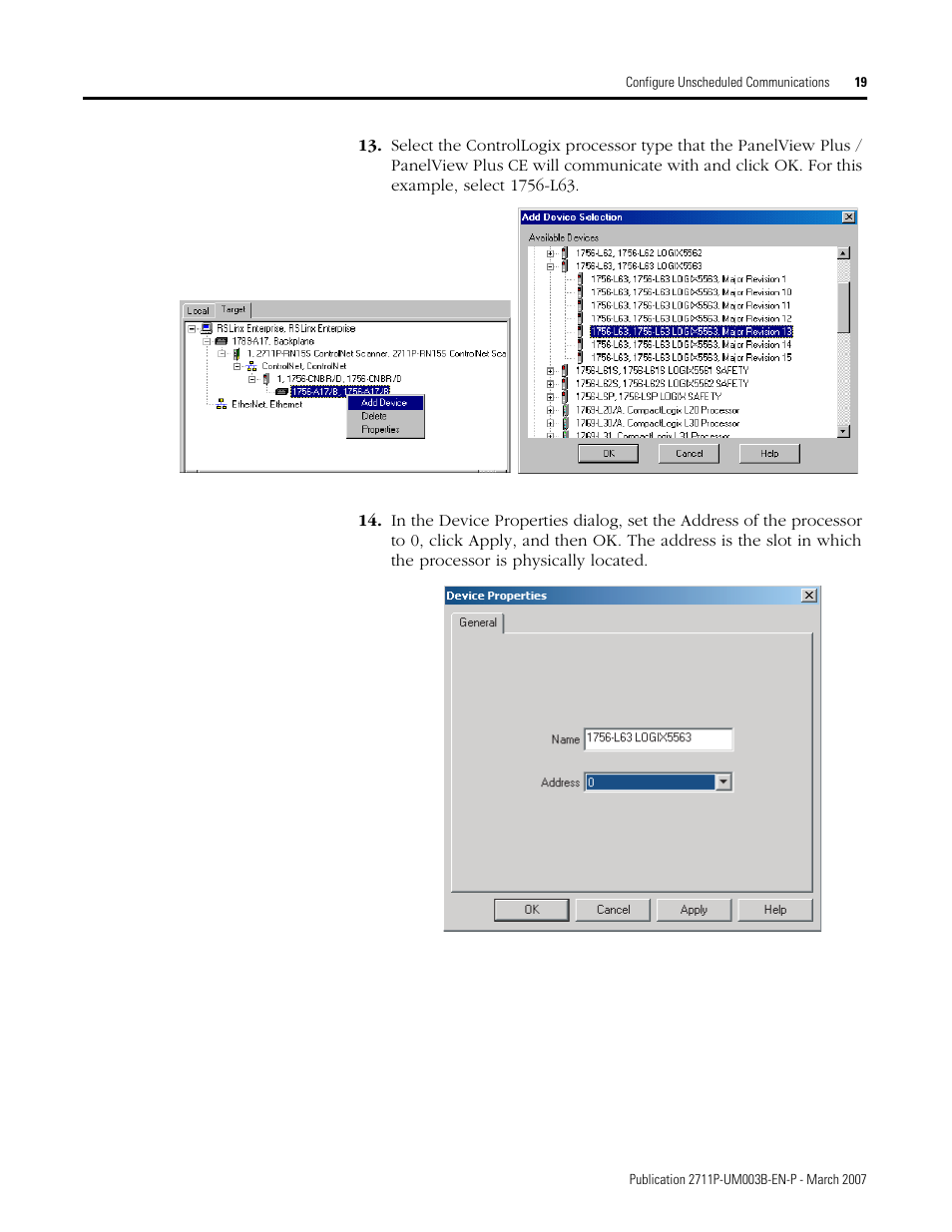 Rockwell Automation 2711P ControlNet Communications for PanelView Plus and PanelView Plus CE User Manual | Page 19 / 64