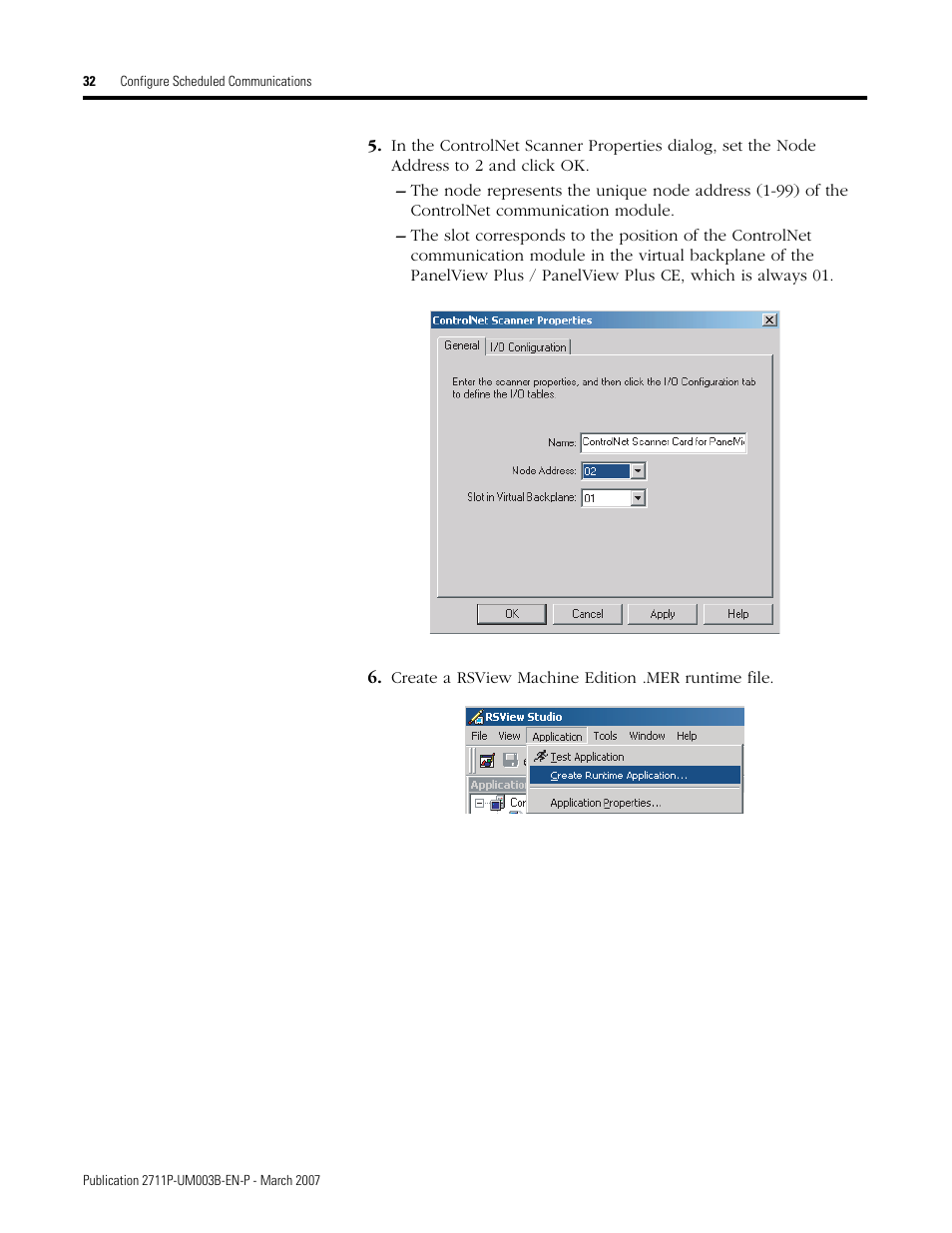 Rockwell Automation 2711P ControlNet Communications for PanelView Plus and PanelView Plus CE User Manual | Page 32 / 64