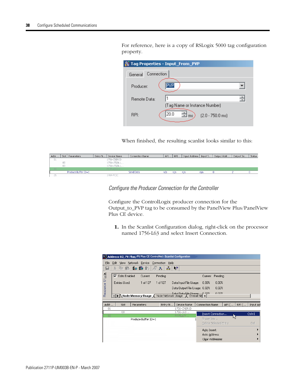 Rockwell Automation 2711P ControlNet Communications for PanelView Plus and PanelView Plus CE User Manual | Page 38 / 64