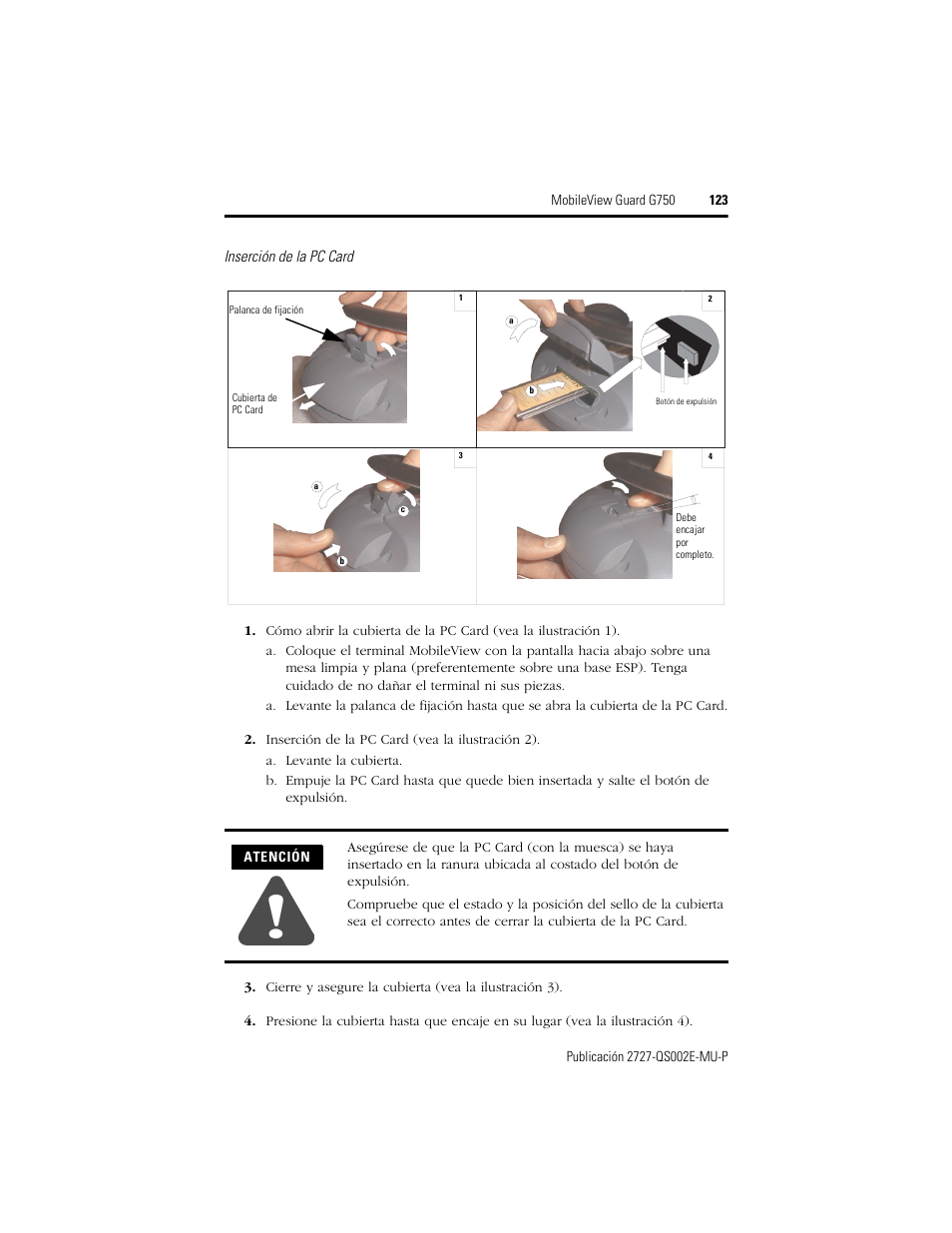 Rockwell Automation 2727-G7P20D1Q7 MobileView Guard G750 Quick Start User Manual | Page 123 / 204