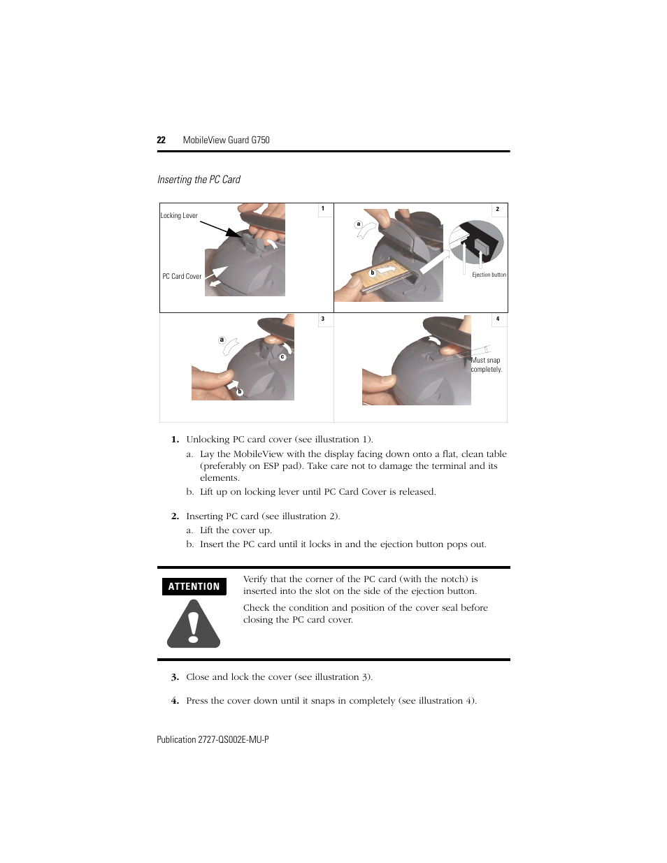 Rockwell Automation 2727-G7P20D1Q7 MobileView Guard G750 Quick Start User Manual | Page 22 / 204
