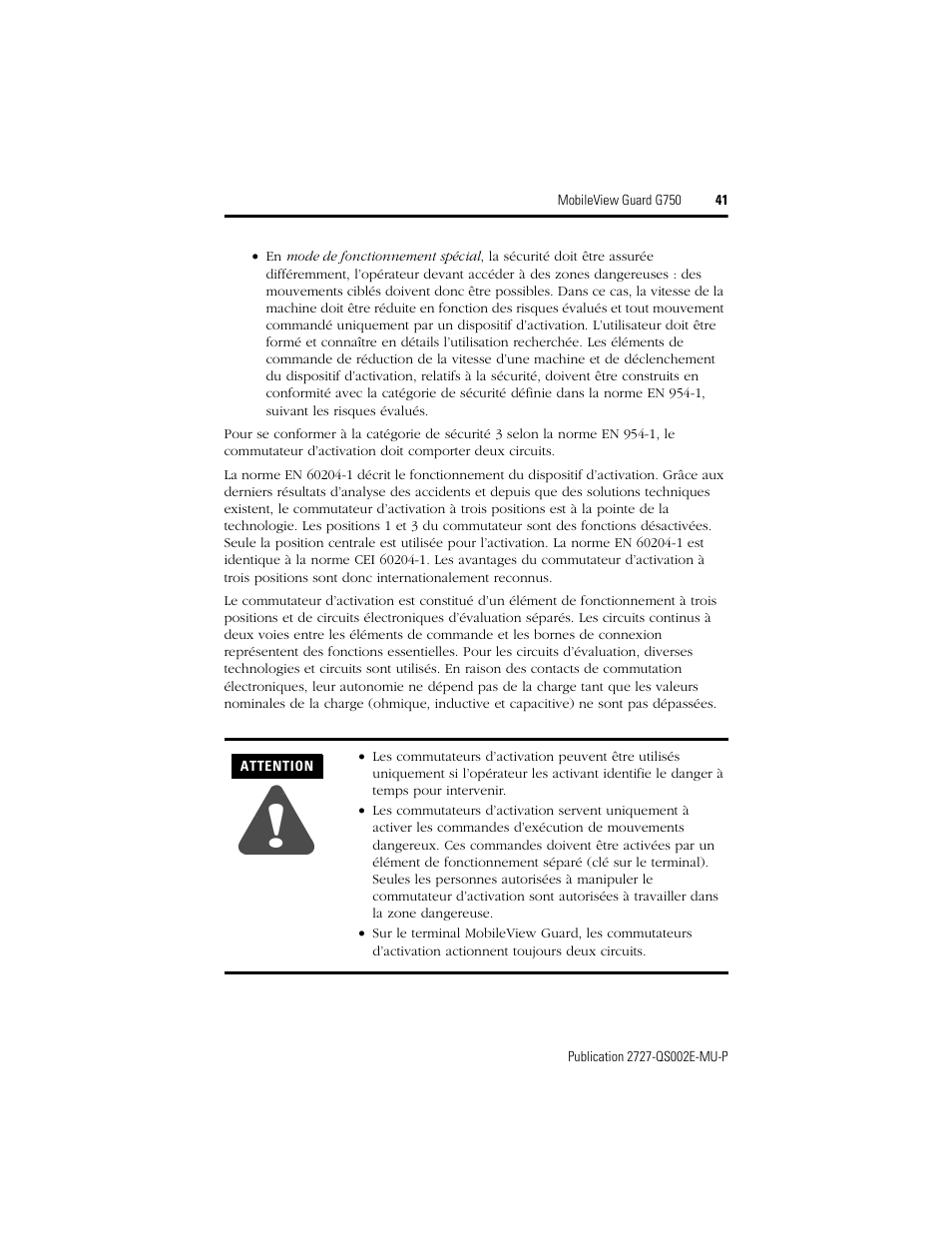 Rockwell Automation 2727-G7P20D1Q7 MobileView Guard G750 Quick Start User Manual | Page 41 / 204