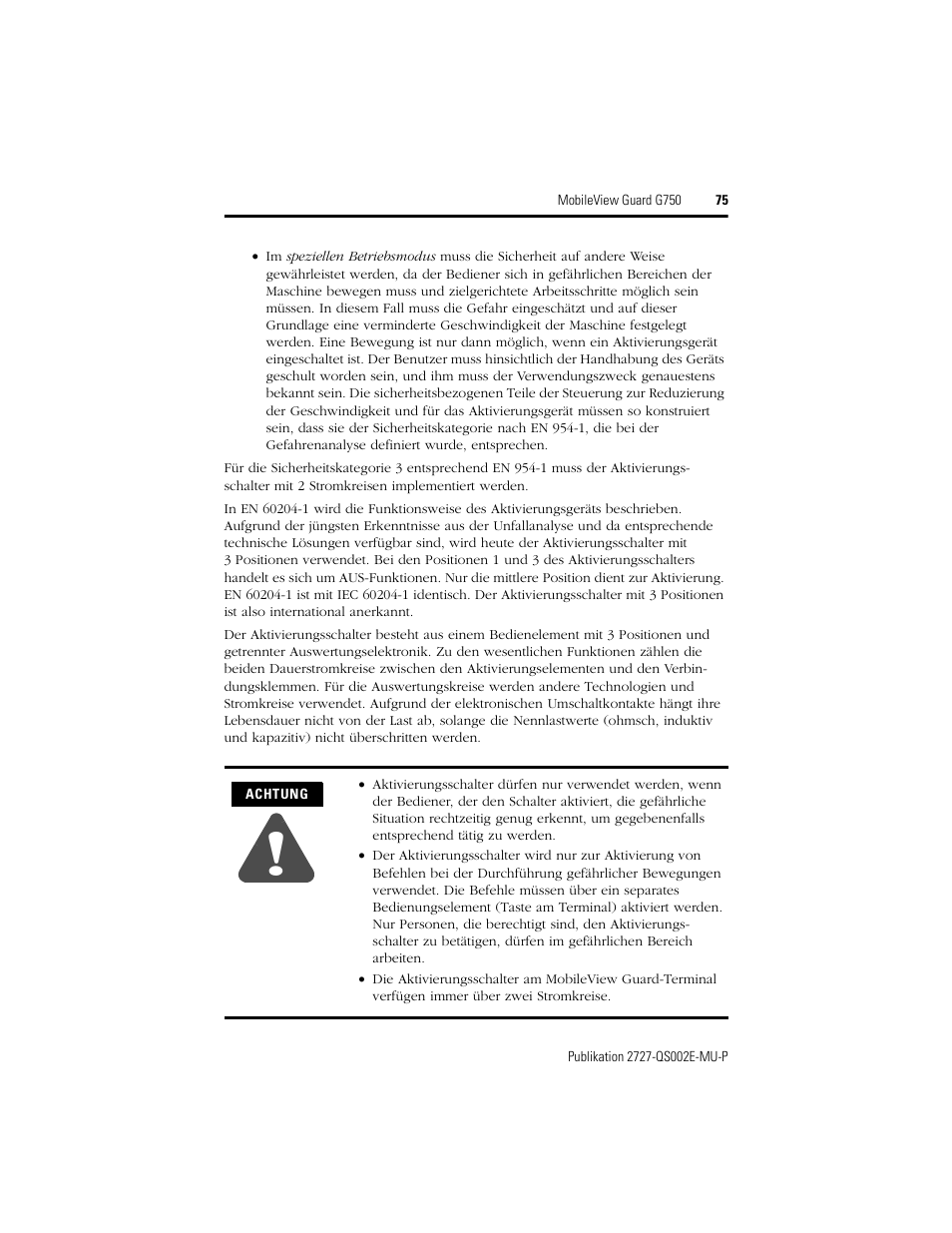 Rockwell Automation 2727-G7P20D1Q7 MobileView Guard G750 Quick Start User Manual | Page 75 / 204