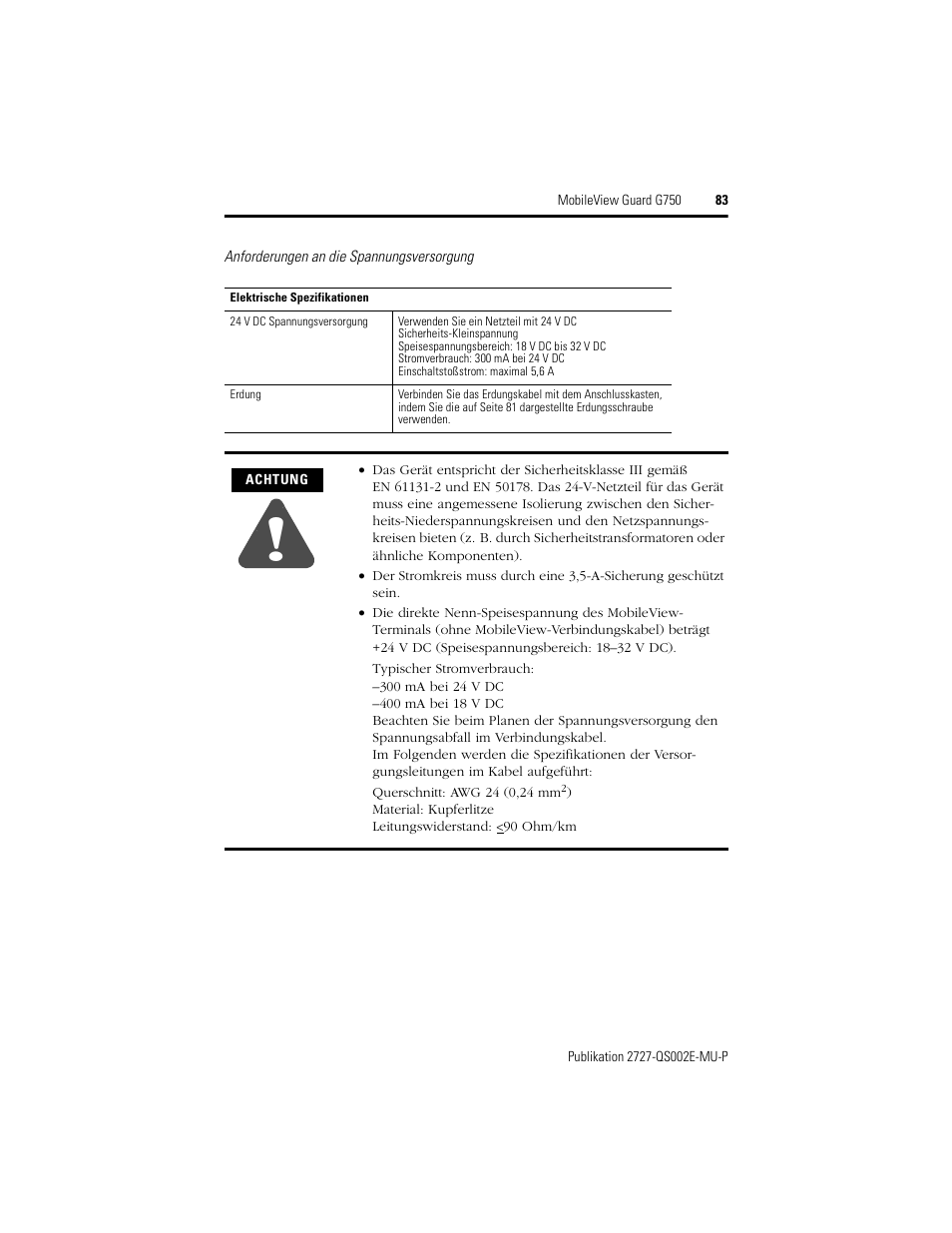 Rockwell Automation 2727-G7P20D1Q7 MobileView Guard G750 Quick Start User Manual | Page 83 / 204