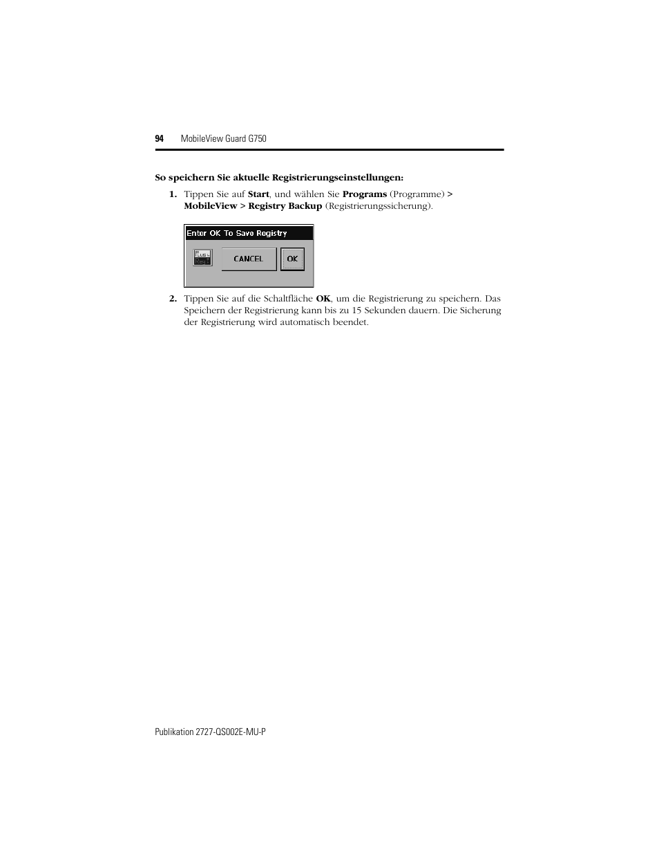 Rockwell Automation 2727-G7P20D1Q7 MobileView Guard G750 Quick Start User Manual | Page 94 / 204