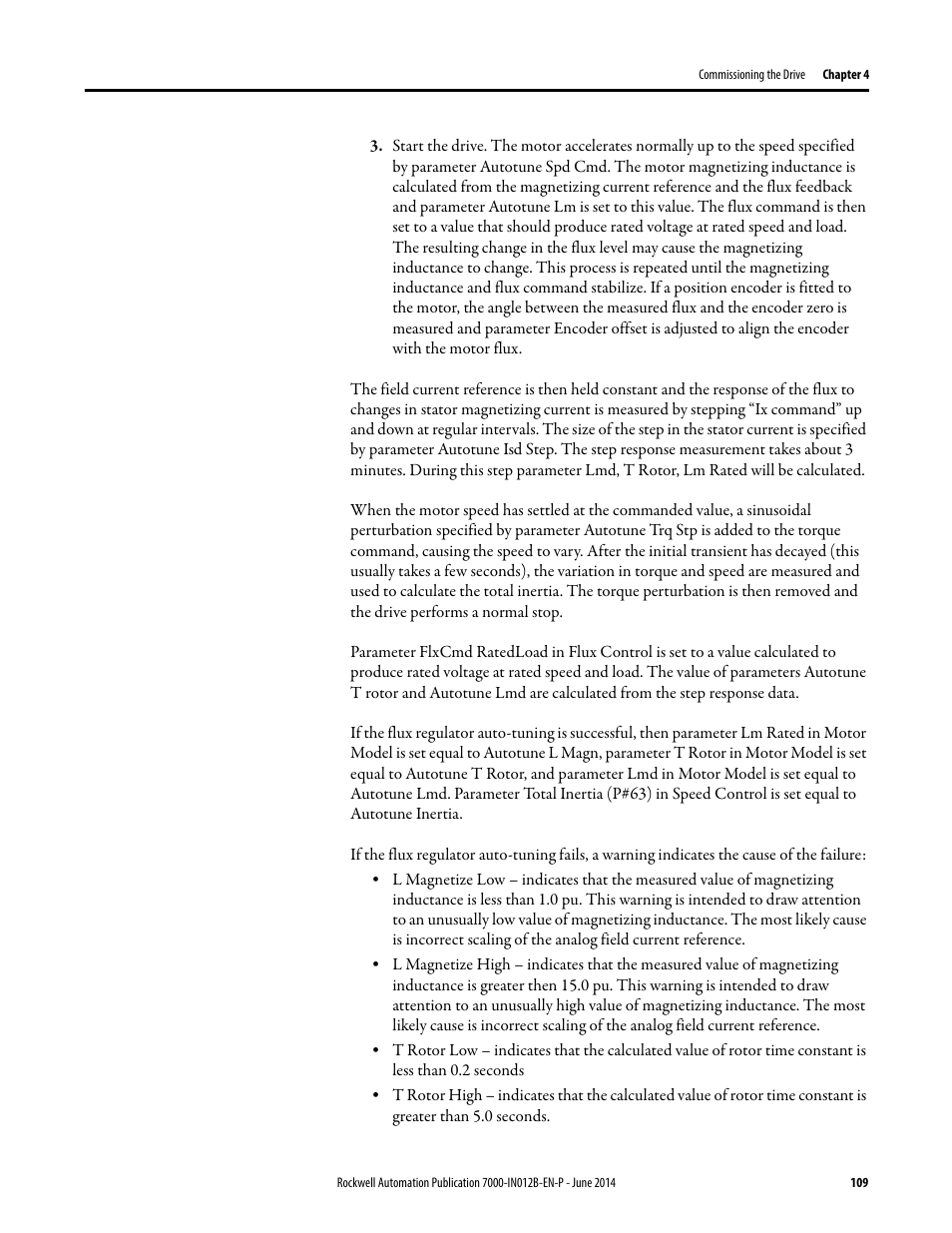 Rockwell Automation 7000 PowerFlex Medium Voltage AC Drive (B Frame) Commissioning - ForGe Control User Manual | Page 109 / 138