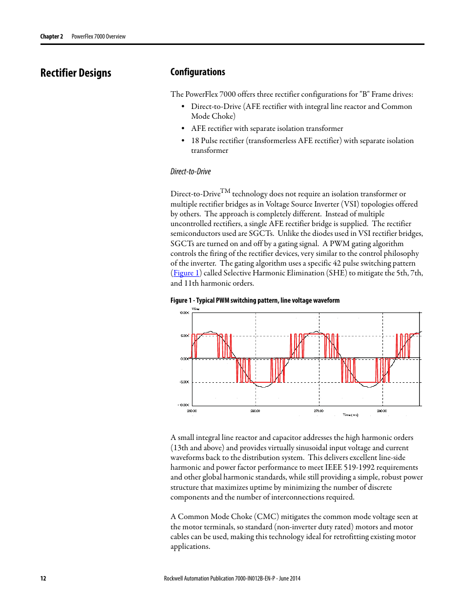 Rectifier designs, Configurations | Rockwell Automation 7000 PowerFlex Medium Voltage AC Drive (B Frame) Commissioning - ForGe Control User Manual | Page 12 / 138