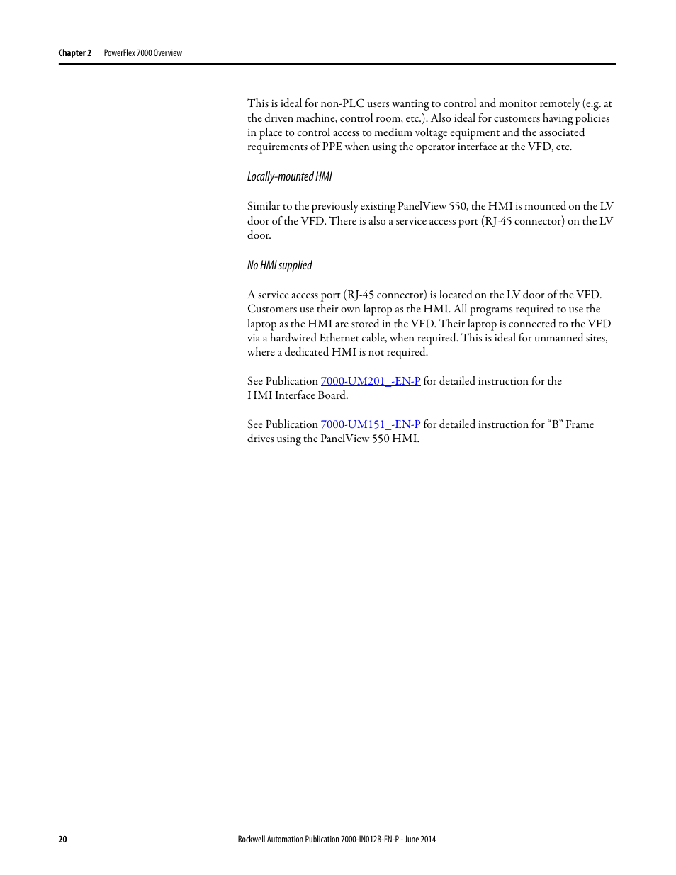 Rockwell Automation 7000 PowerFlex Medium Voltage AC Drive (B Frame) Commissioning - ForGe Control User Manual | Page 20 / 138