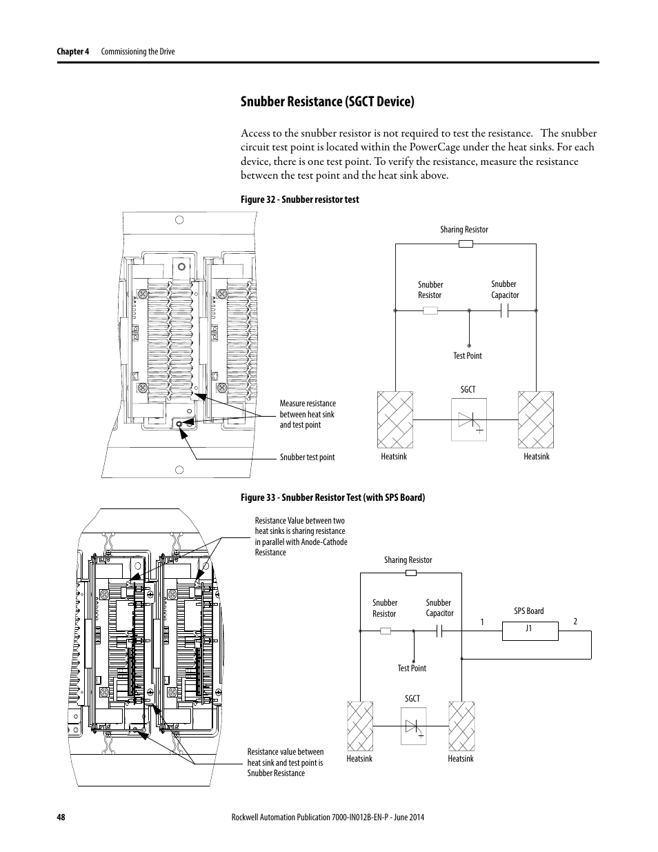 Snubber resistance (sgct device) | Rockwell Automation 7000 PowerFlex Medium Voltage AC Drive (B Frame) Commissioning - ForGe Control User Manual | Page 48 / 138