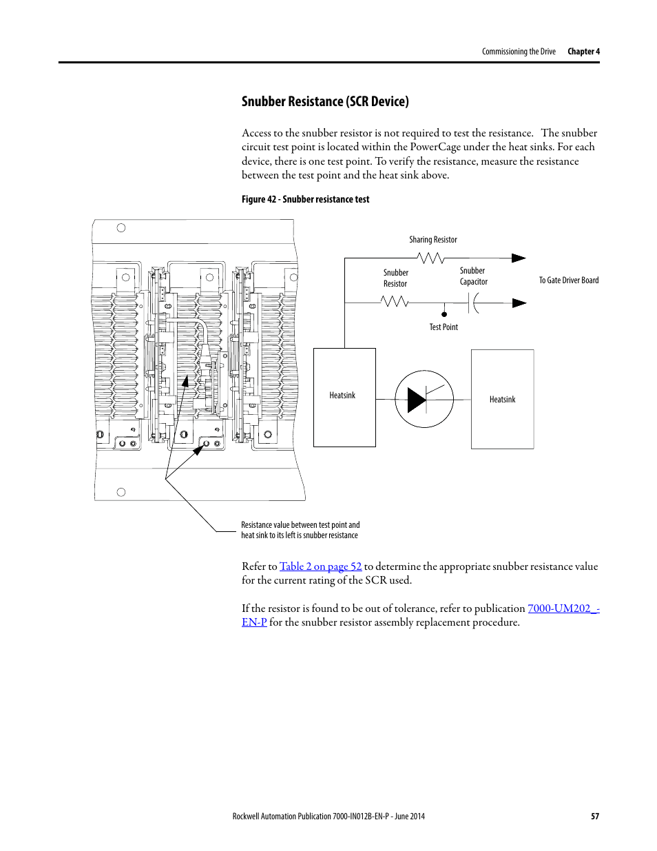 Snubber resistance (scr device) | Rockwell Automation 7000 PowerFlex Medium Voltage AC Drive (B Frame) Commissioning - ForGe Control User Manual | Page 57 / 138