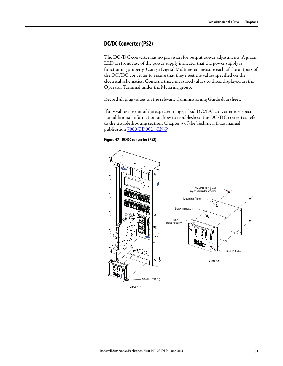 Dc/dc converter (ps2) | Rockwell Automation 7000 PowerFlex Medium Voltage AC Drive (B Frame) Commissioning - ForGe Control User Manual | Page 63 / 138