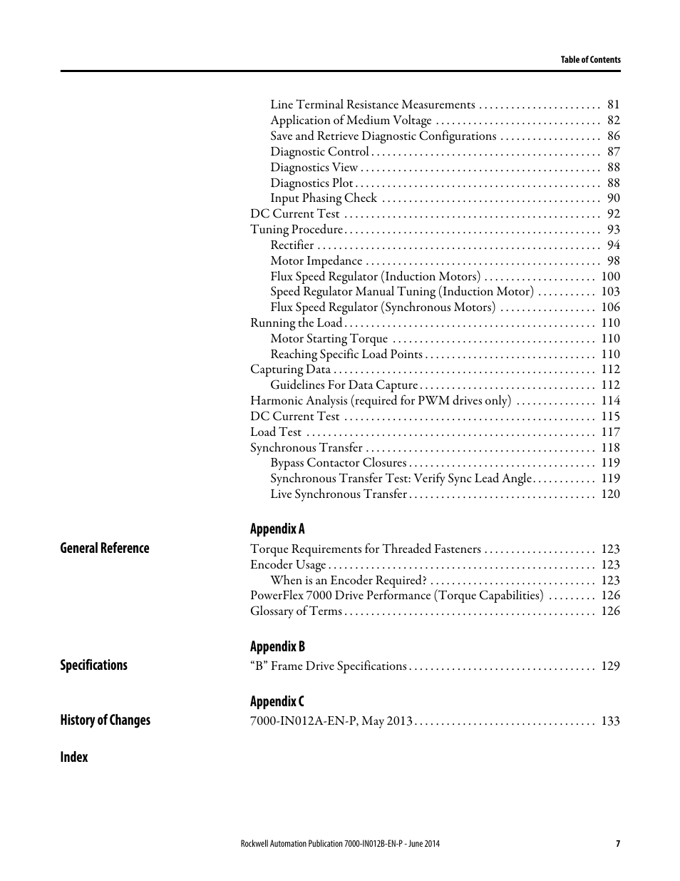 Rockwell Automation 7000 PowerFlex Medium Voltage AC Drive (B Frame) Commissioning - ForGe Control User Manual | Page 7 / 138