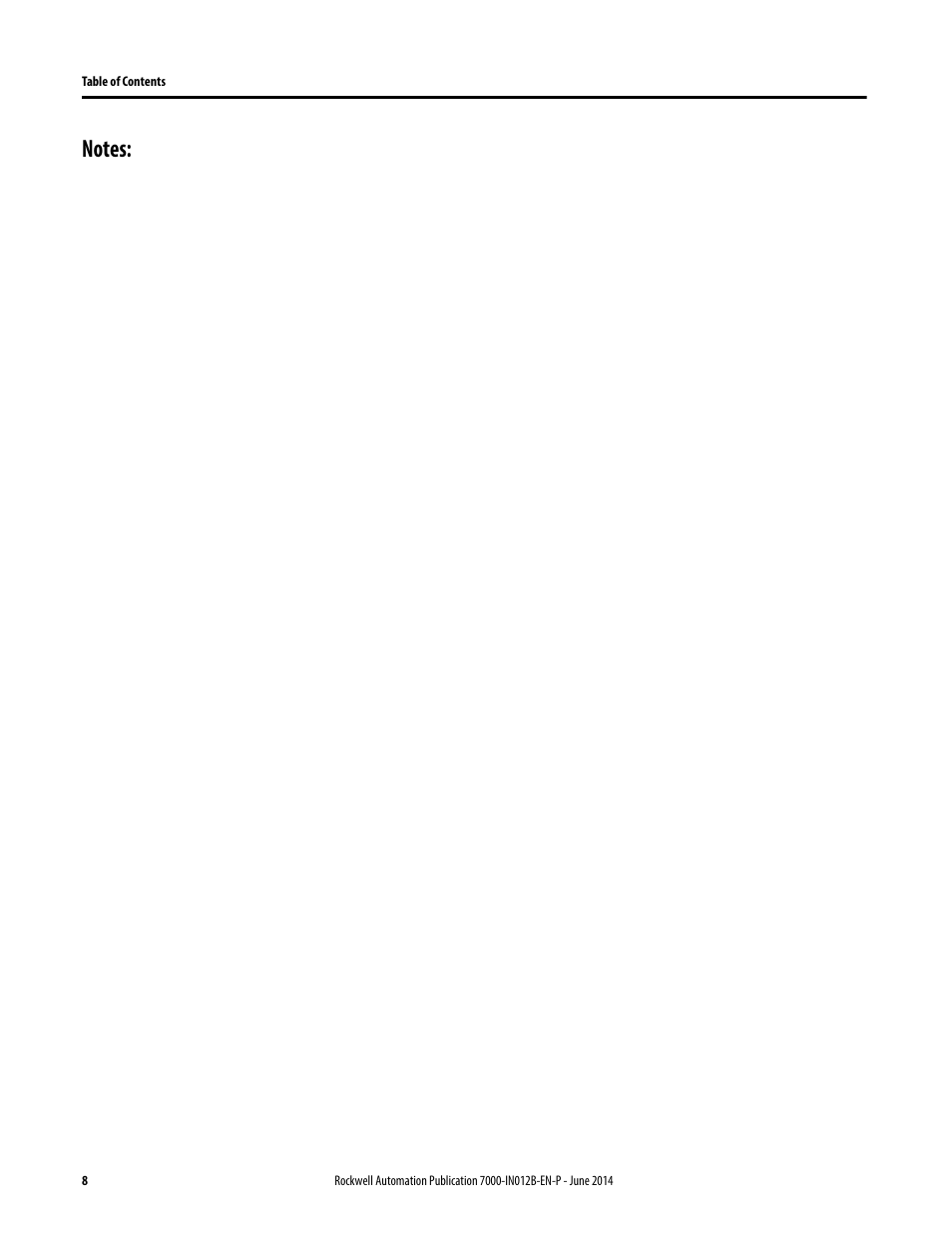 Rockwell Automation 7000 PowerFlex Medium Voltage AC Drive (B Frame) Commissioning - ForGe Control User Manual | Page 8 / 138