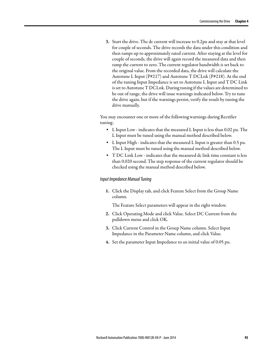 Rockwell Automation 7000 PowerFlex Medium Voltage AC Drive (B Frame) Commissioning - ForGe Control User Manual | Page 95 / 138