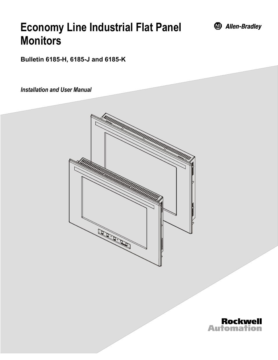 Rockwell Automation 6185-K Economy Line Monitors User Manual User Manual | 48 pages