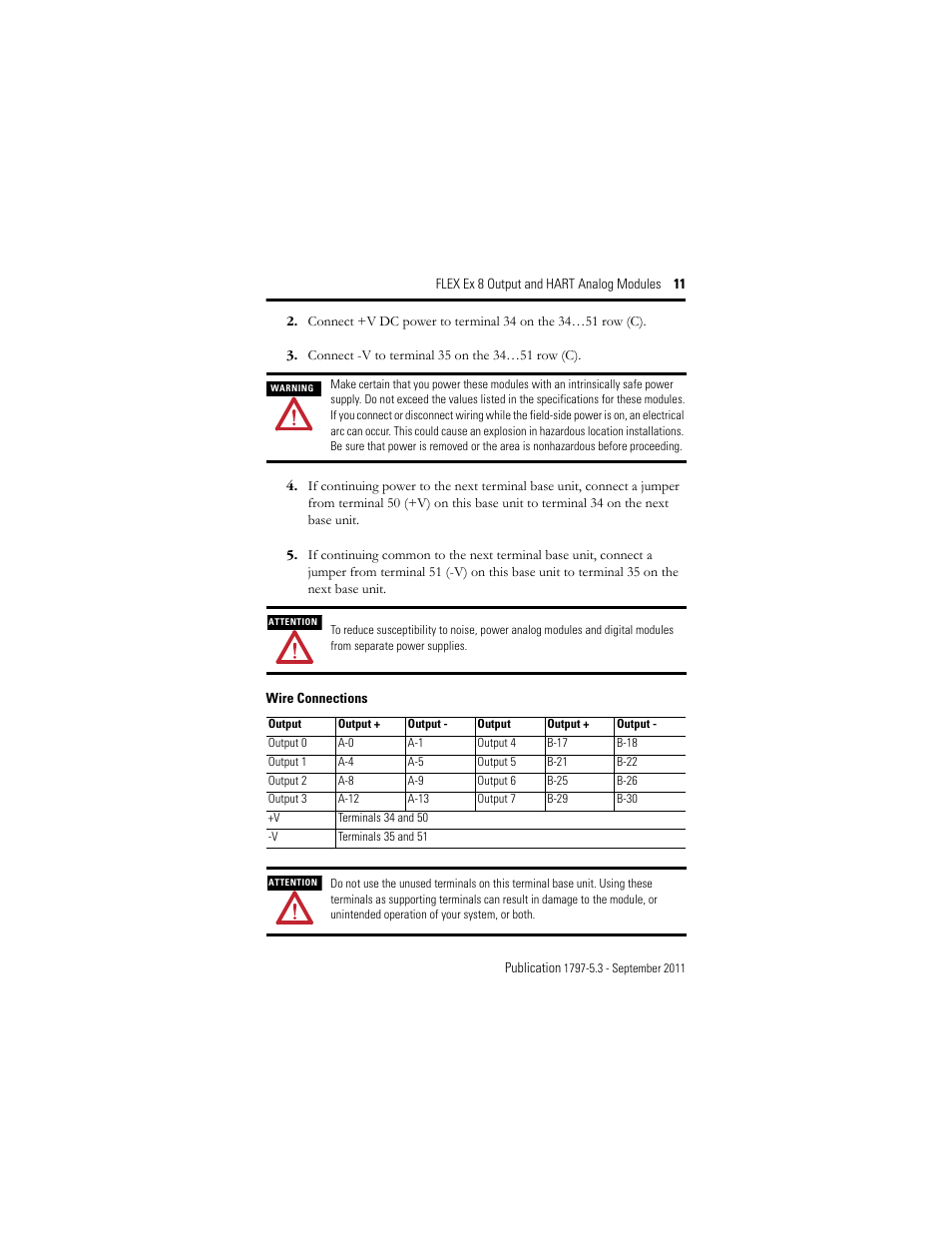 Rockwell Automation 1797-OE8H FLEX Ex 8 Output Analog Modules User Manual | Page 11 / 52
