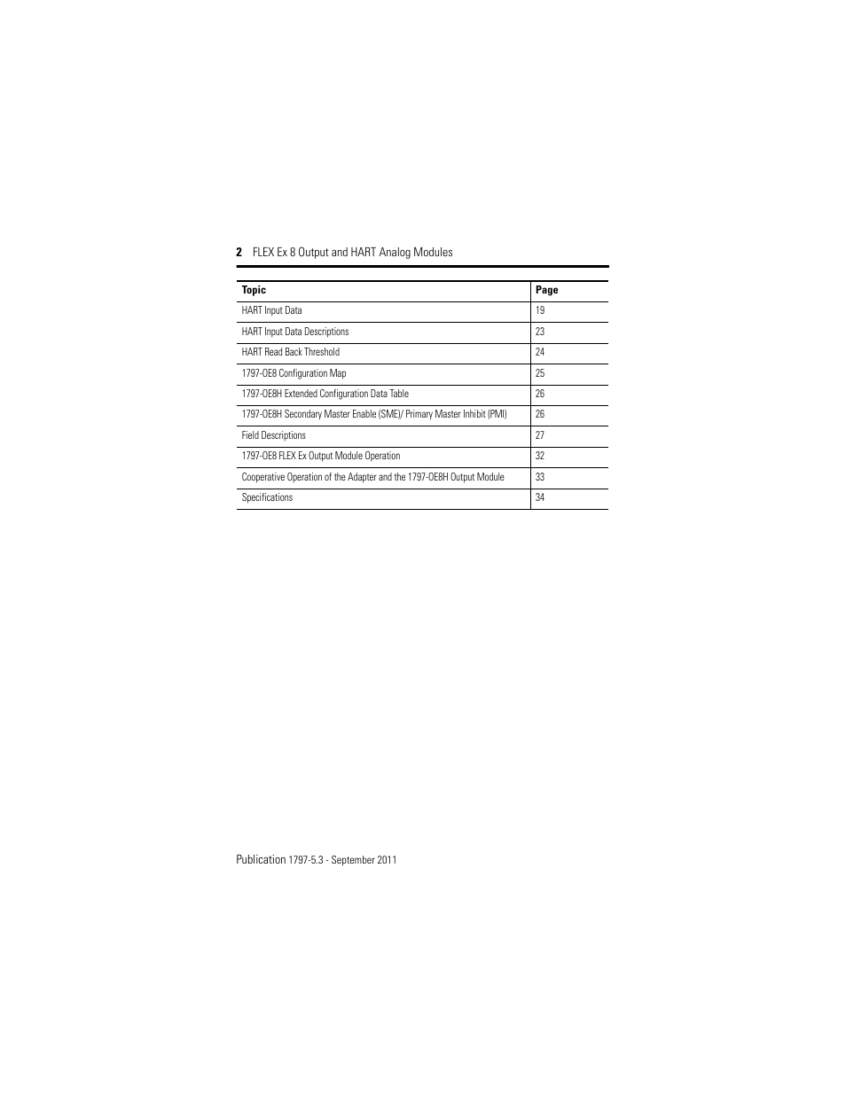 Rockwell Automation 1797-OE8H FLEX Ex 8 Output Analog Modules User Manual | Page 2 / 52