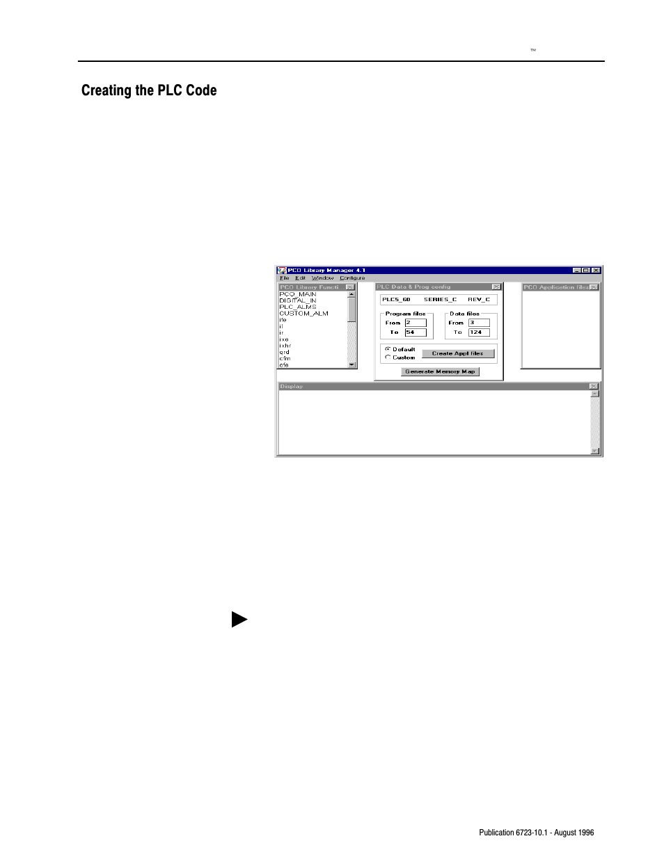 Creating the plc code | Rockwell Automation 6723-PCO DATA PROCESS CONFIG OPERATIO User Manual | Page 17 / 36