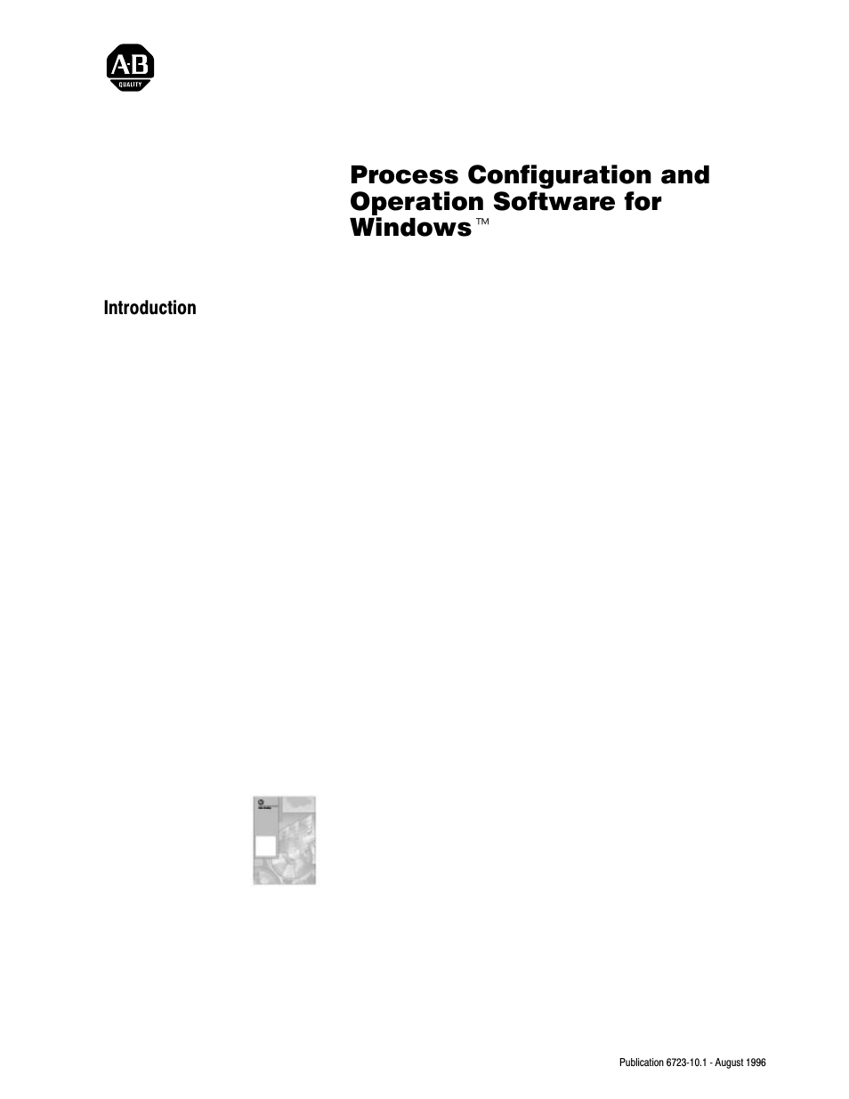 Introduction, Quick start | Rockwell Automation 6723-PCO DATA PROCESS CONFIG OPERATIO User Manual | Page 3 / 36